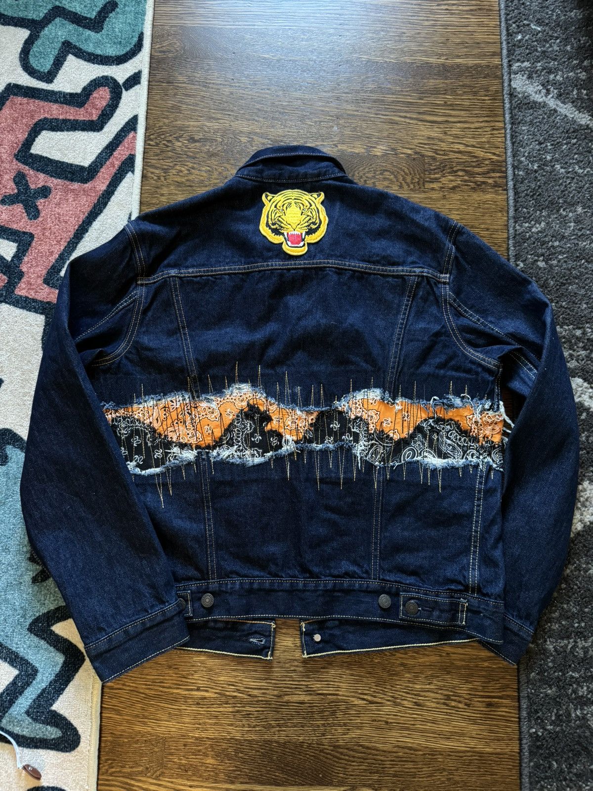 Levi's Made & Crafted Custom Levi Strauss Denim Jacket with Keith Haring patches Size US M / EU 48-50 / 2 - 5 Thumbnail