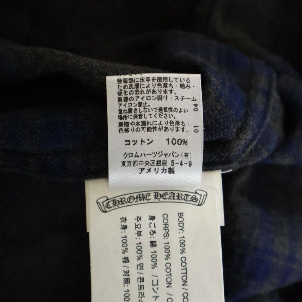 Chrome Hearts Chrome Hearts Heywood SS Checkered Shirt Gray/Navy Size US M / EU 48-50 / 2 - 8 Thumbnail