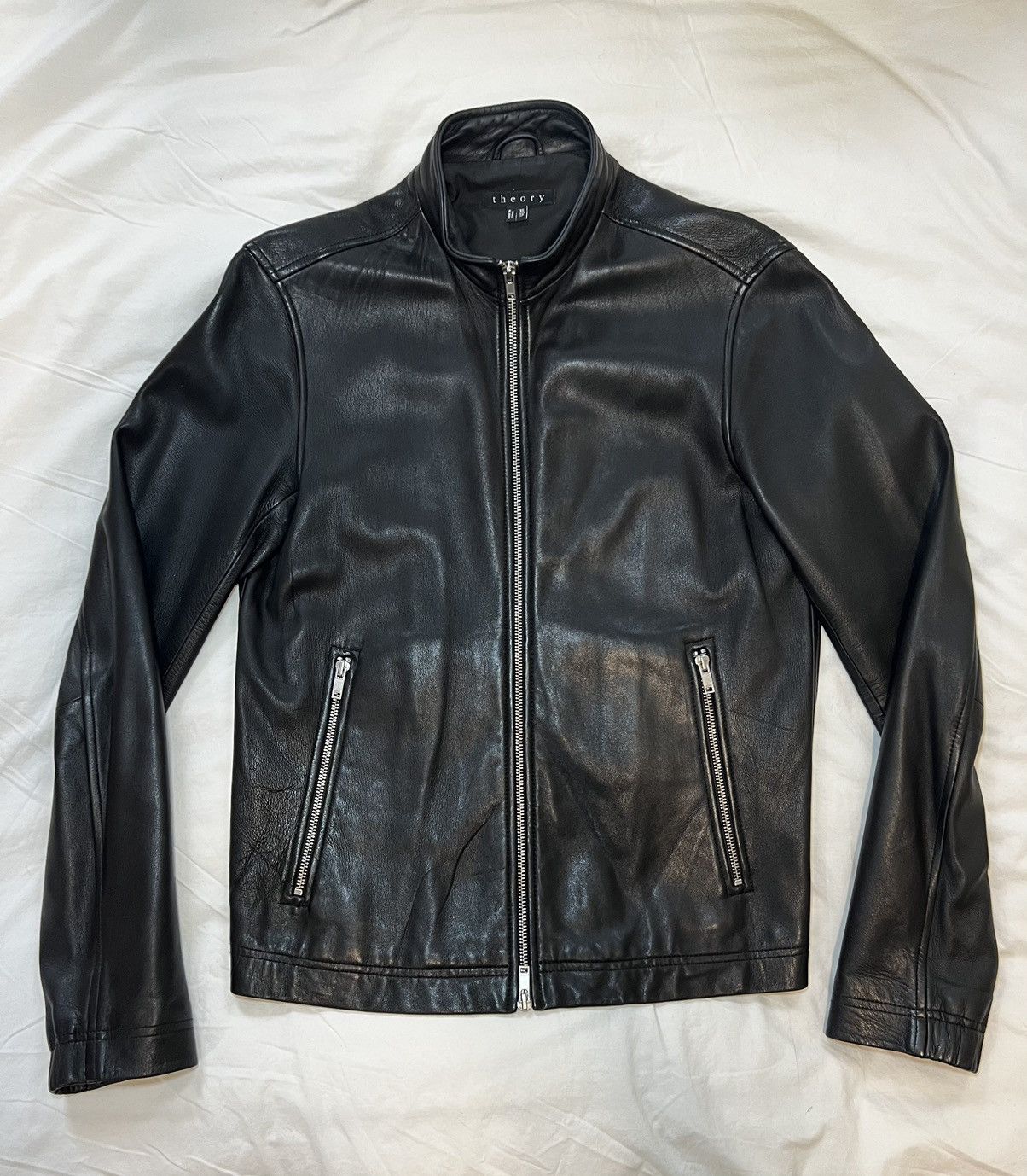 Theory leather newest jacket