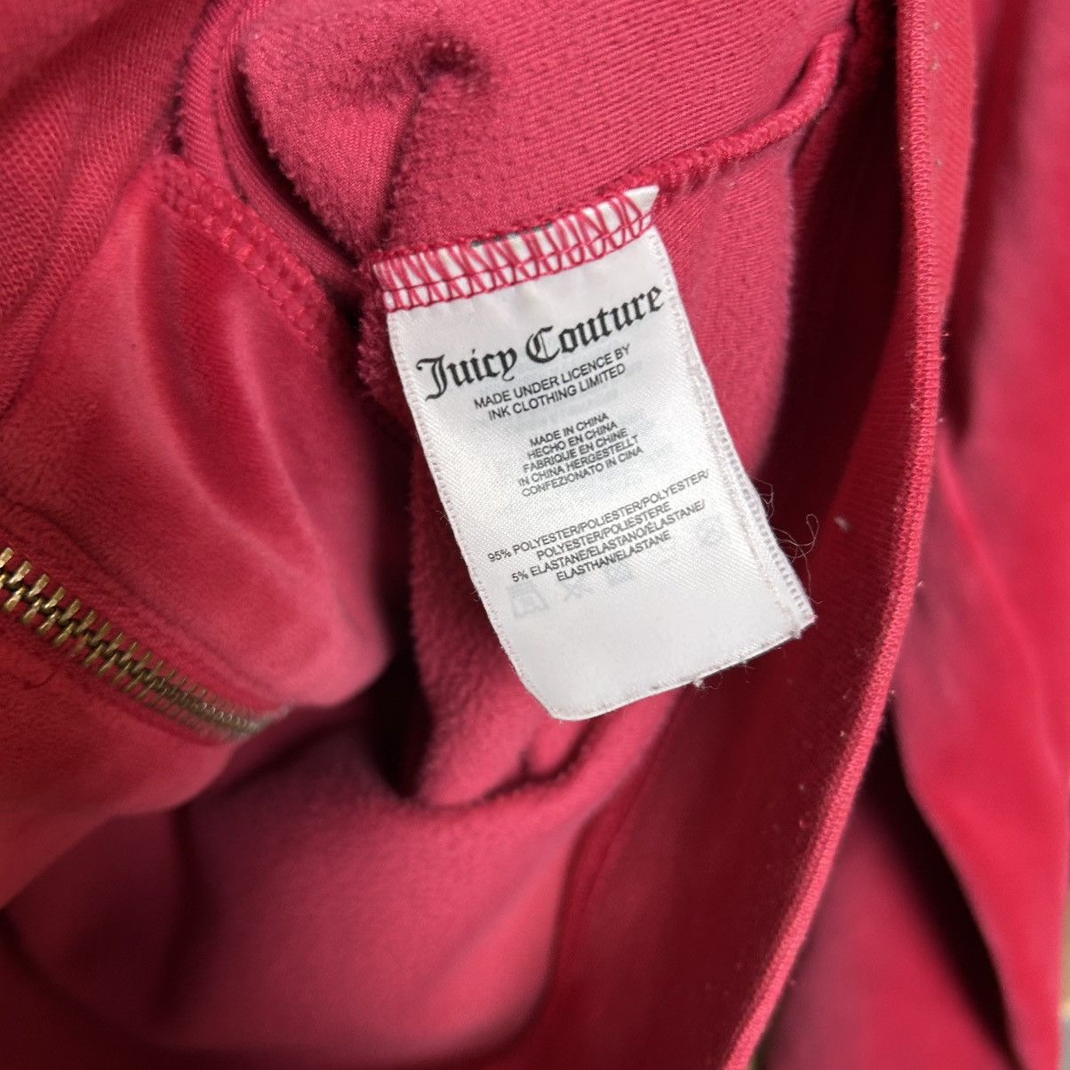 Juicy Couture Womens Juicy Couture Big Logo Strazes y2k opium zip hoodie Size S / US 4 / IT 40 - 10 Thumbnail