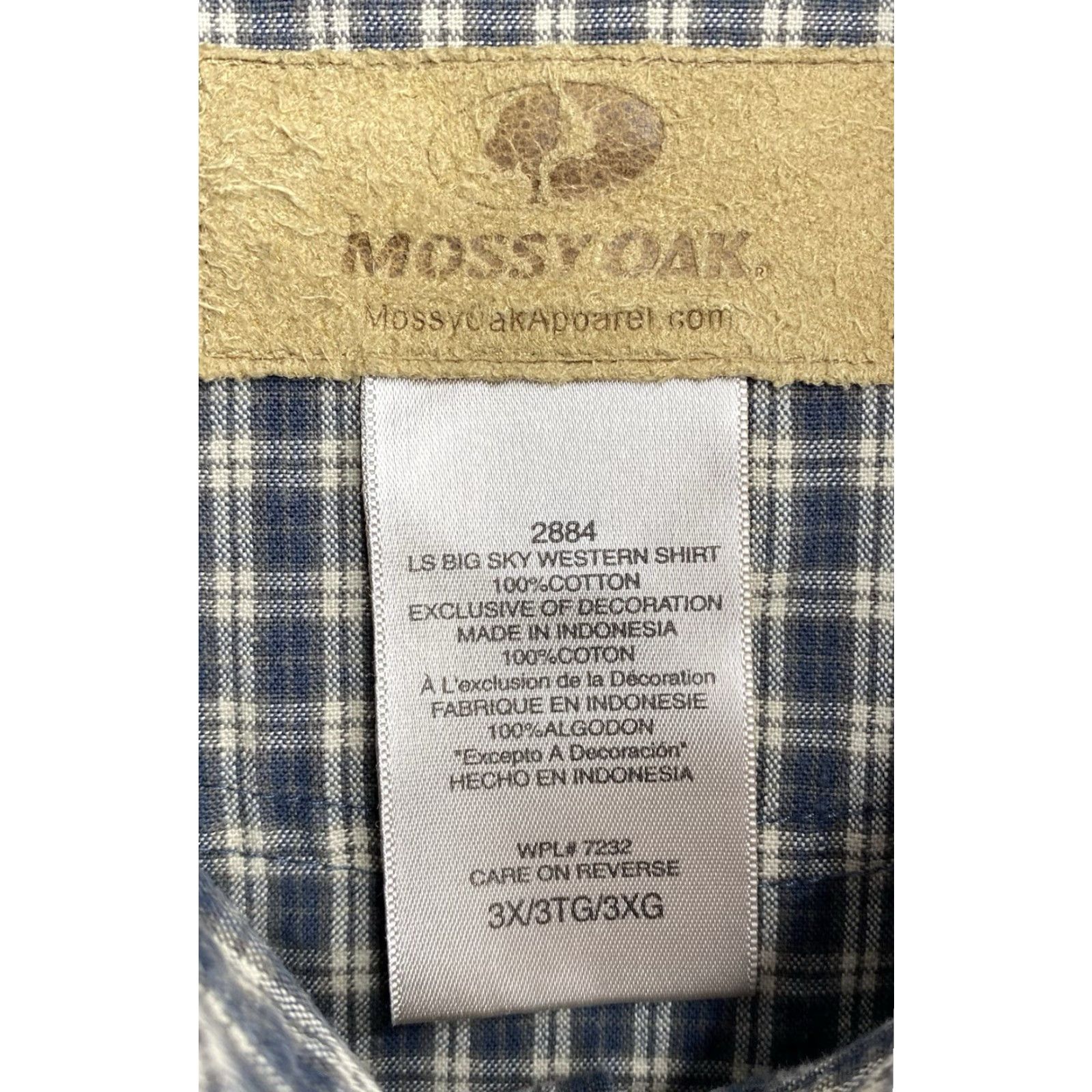 Vintage Mossy Oak Shirt Mens 3X Green Check Embroidered Sleeve Pockets Button-Up Outdoor Vintage? No Size US XXL / EU 58 / 5 - 6 Thumbnail