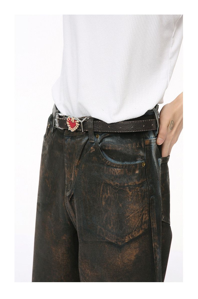 Jean Tiger Baggy Waxed Denim Jeans Size US 30 / EU 46 - 6 Thumbnail