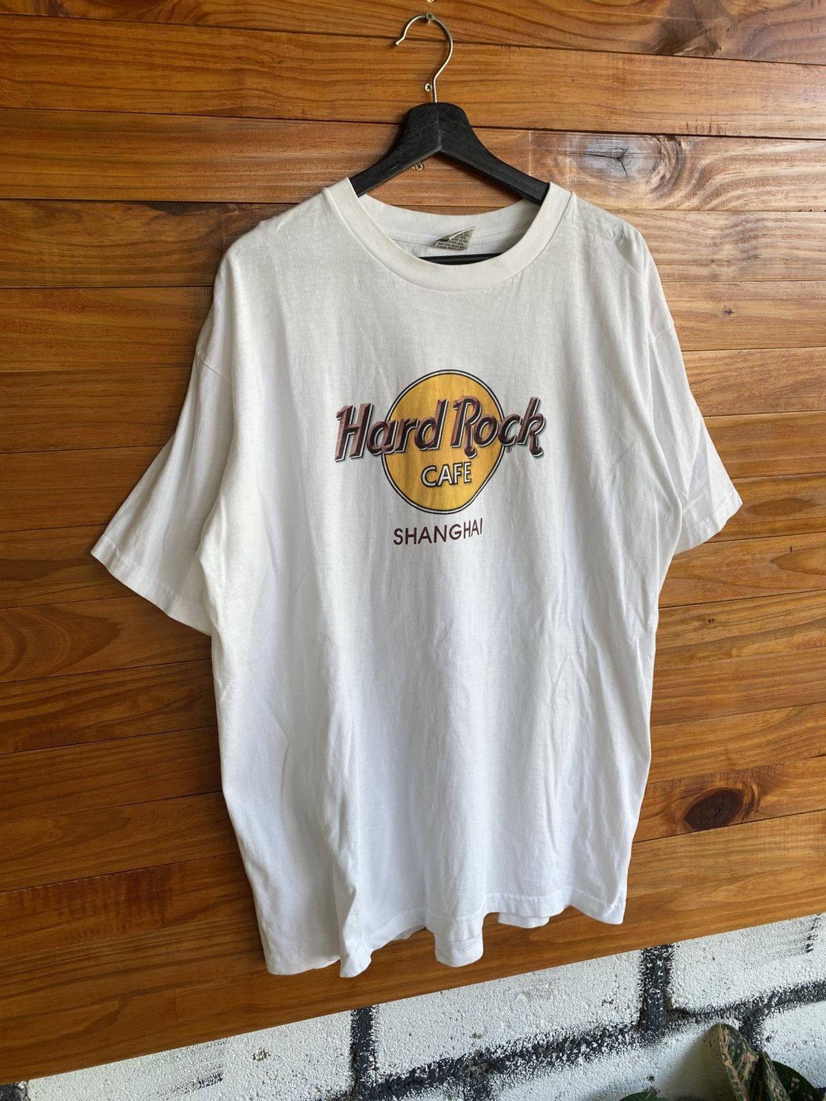 Hard Rock Cafe Vintage Hard Rock Cafe Shanghai White T-Shirt – Classic Size US XL / EU 56 / 4 - 4 Thumbnail