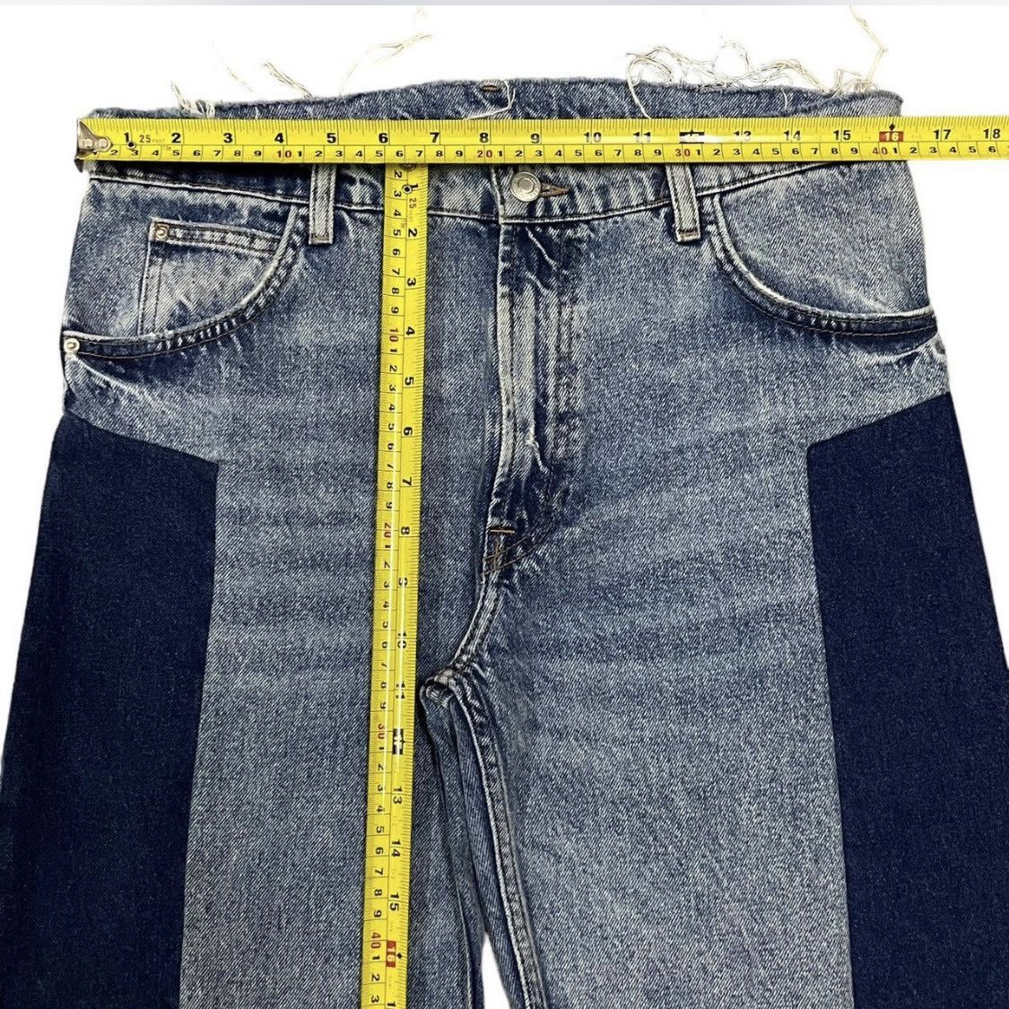 Japanese Brand Vintage Japanese Brand Frayed Style Distressed Baggy Jeans Size 32" / US 10 / IT 46 - 2 Thumbnail