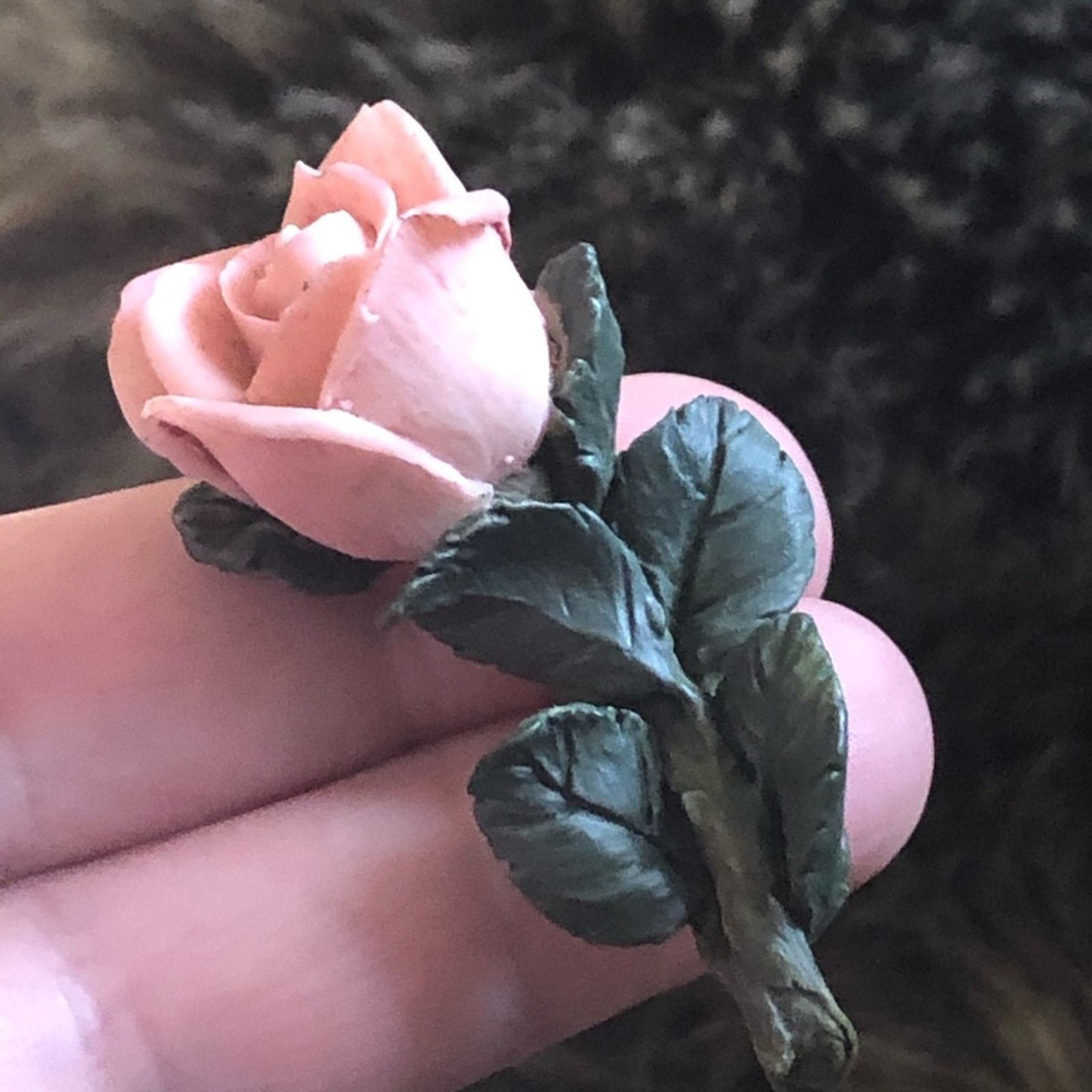 Vintage Vintage detailed pink rose brooch pin Size ONE SIZE - 4 Thumbnail