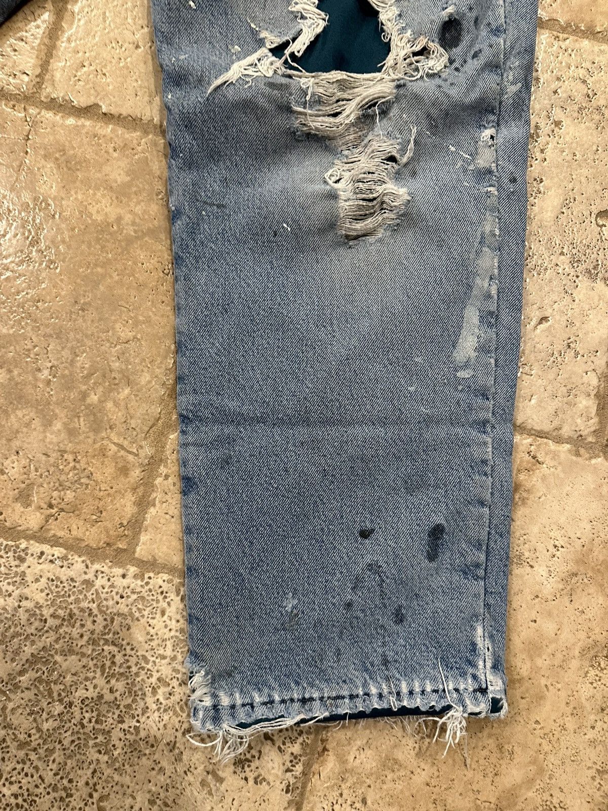 L.L. Bean Vintage L.L. Bean Double L Classic Fit Thrashed Blue Denim Size US 36 / EU 52 - 5 Thumbnail