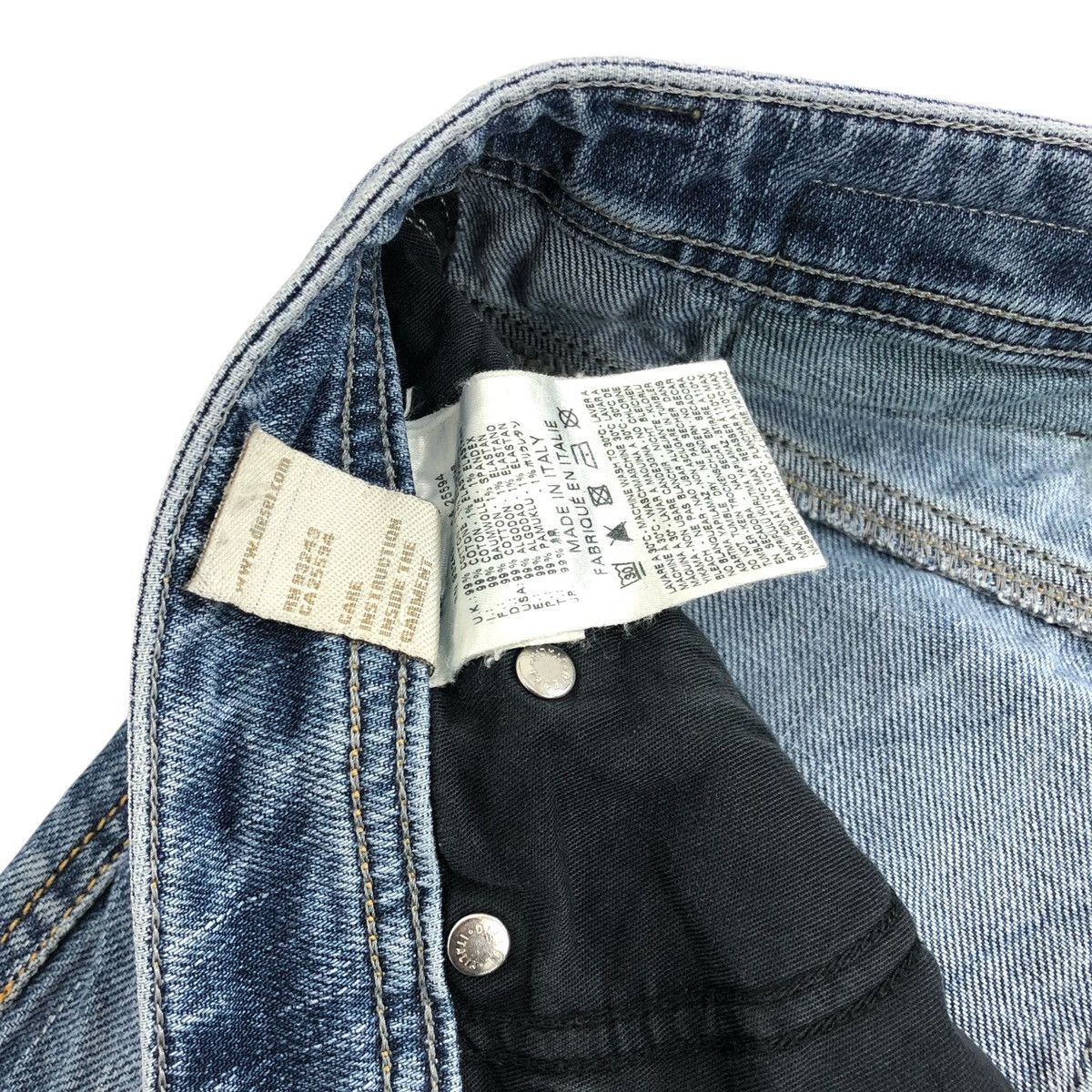 Diesel × If Six Was Nine × Le Grande Bleu (L.G.B.) Vintage Diesel Industry Distressed Denim Y2K Jeans Size US 32 / EU 48 - 10 Thumbnail