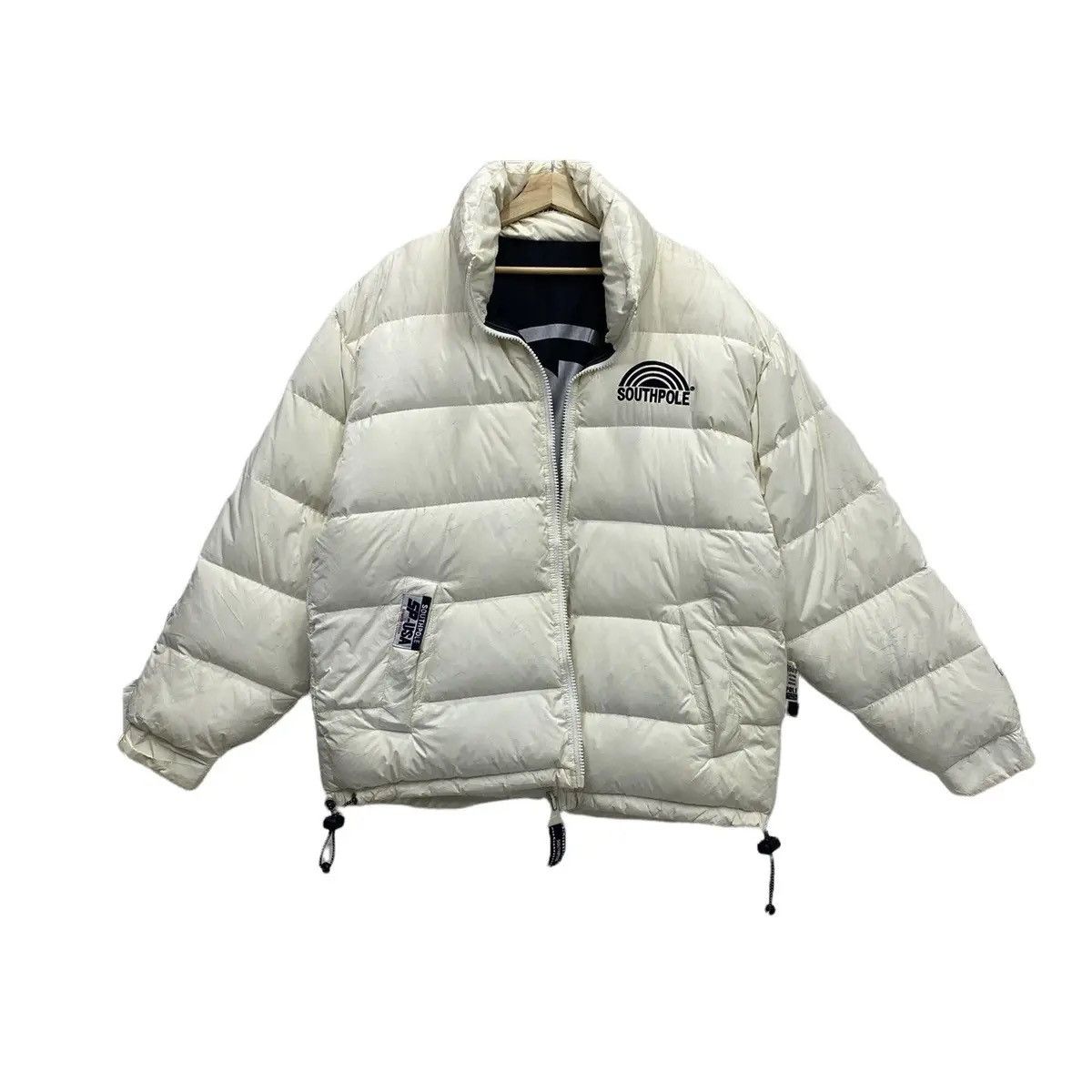 JNCO 🔥SOUTHPOLE PUFFER GOOSE DOWN REVERSIBLE BOMBER JACKET Size US L / EU 52-54 / 3 - 5 Thumbnail