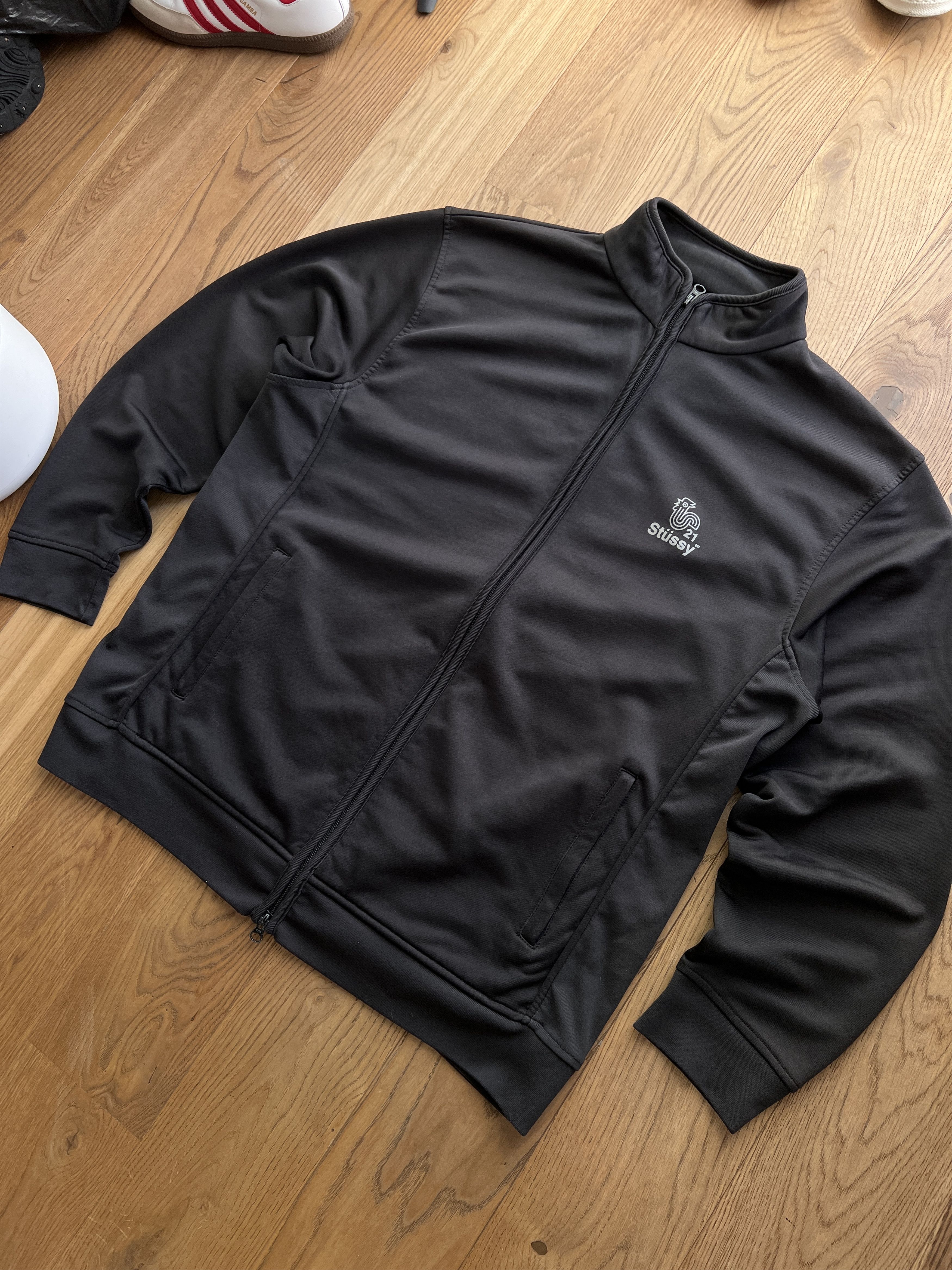 Stussy Rare! Stussy Rooster logo VTG 90s Track top jacket sunfaded Size US XL / EU 56 / 4 - 23 Thumbnail