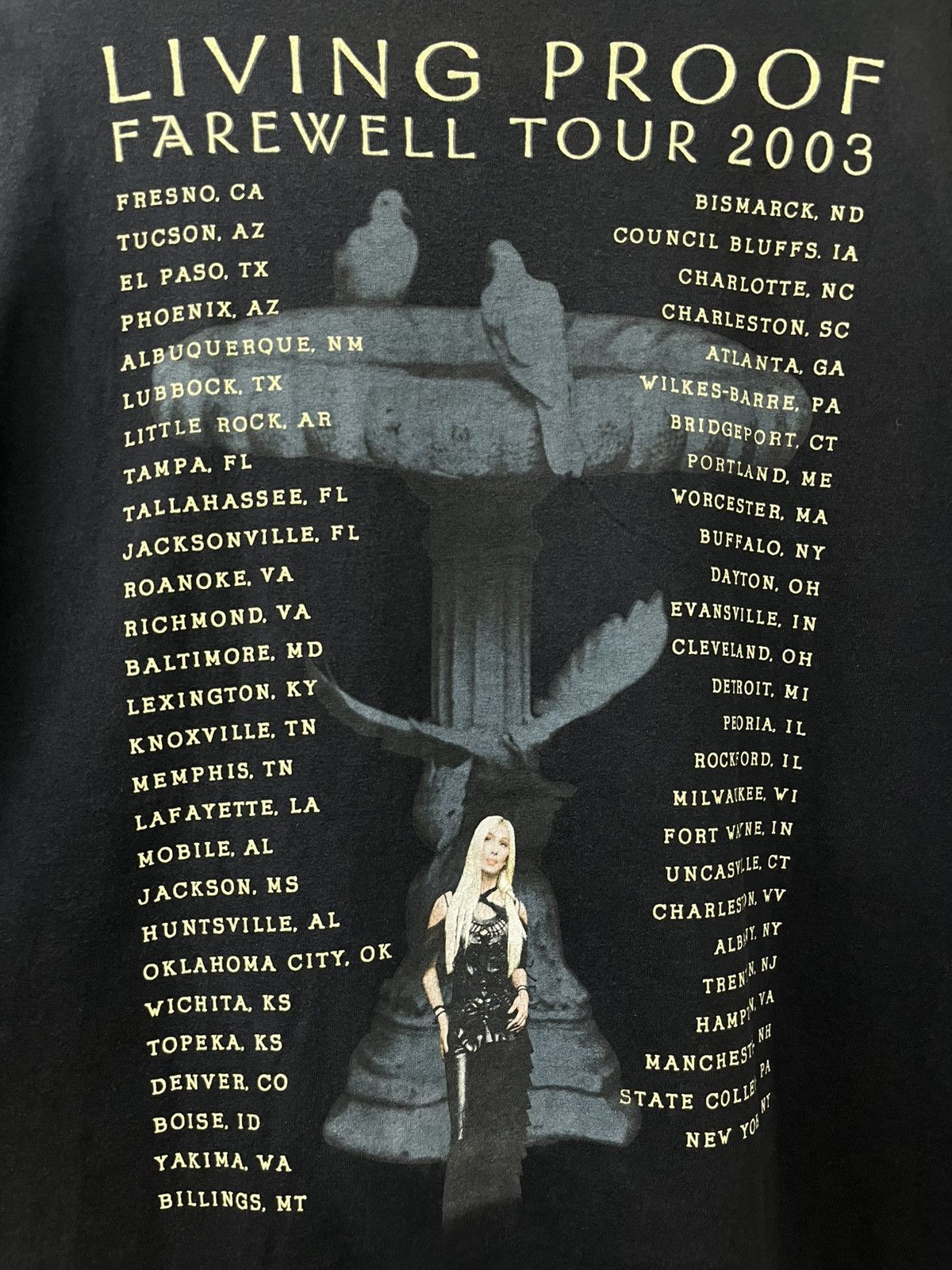 Band Tees Vintage Cher “Living Proof: Farewell Tour 2003” Tee Size US XXL / EU 58 / 5 - 5 Thumbnail