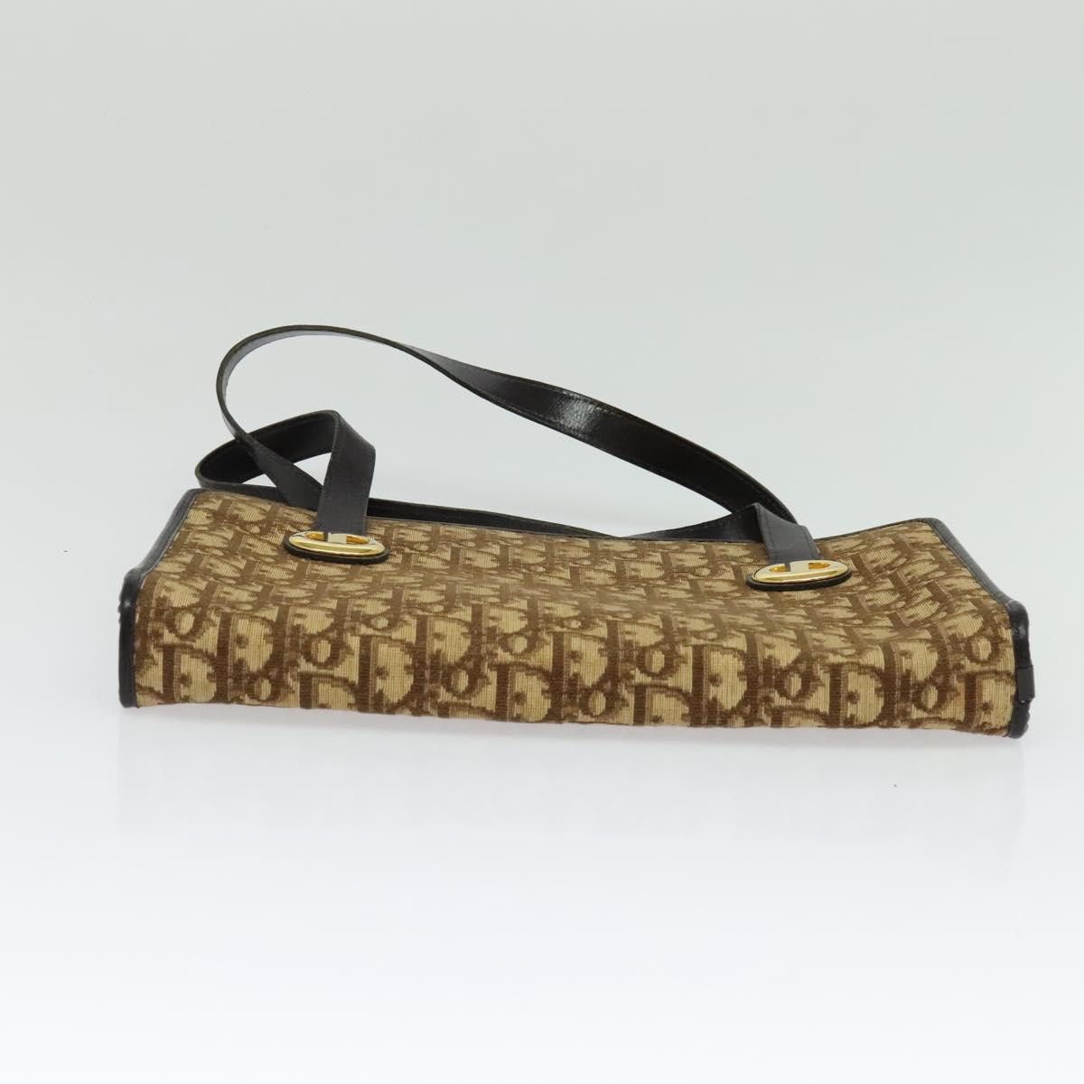 Dior DIOR Trotter Canvas Hand Bag Brown Gold Size ONE SIZE - 9 Thumbnail