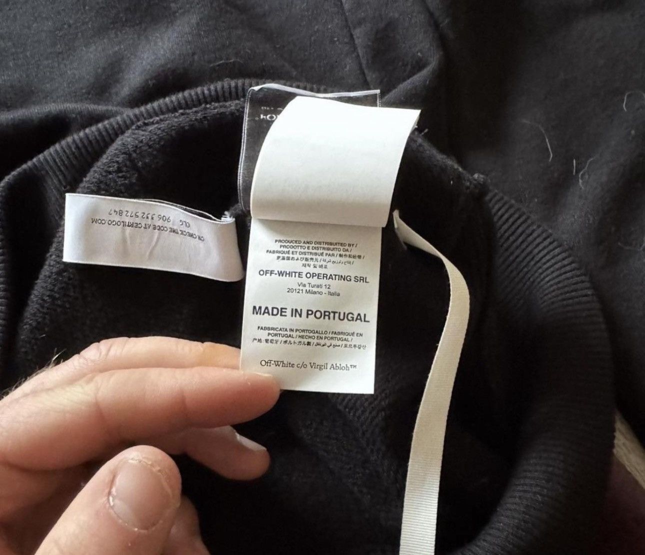 Off-White Black Off White Spray Hoodie Size US XL / EU 56 / 4 - 7 Thumbnail