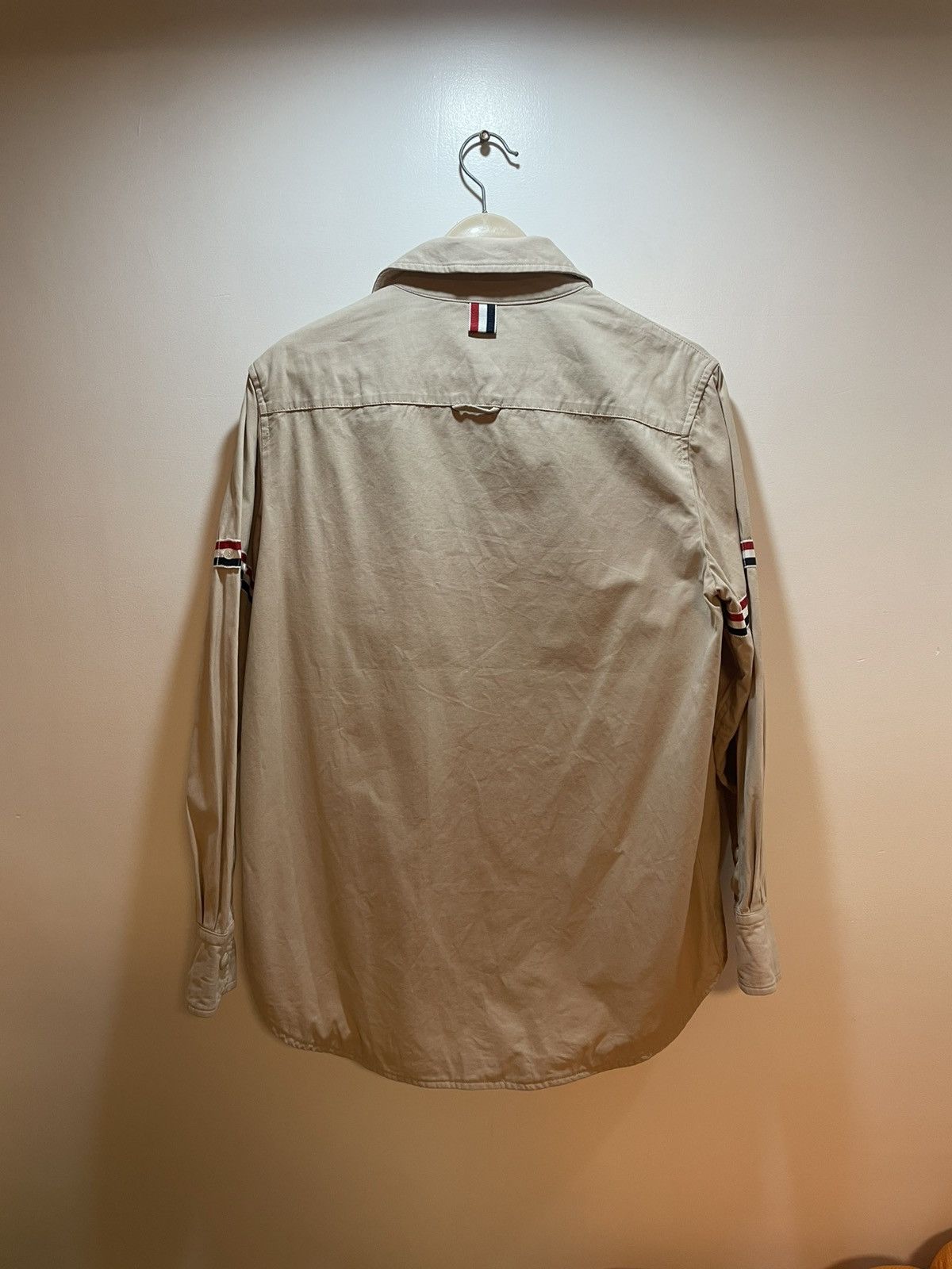 Thom Browne Thom Browne grosgrain armband shirt jacket Size US S / EU 44-46 / 1 - 9 Thumbnail