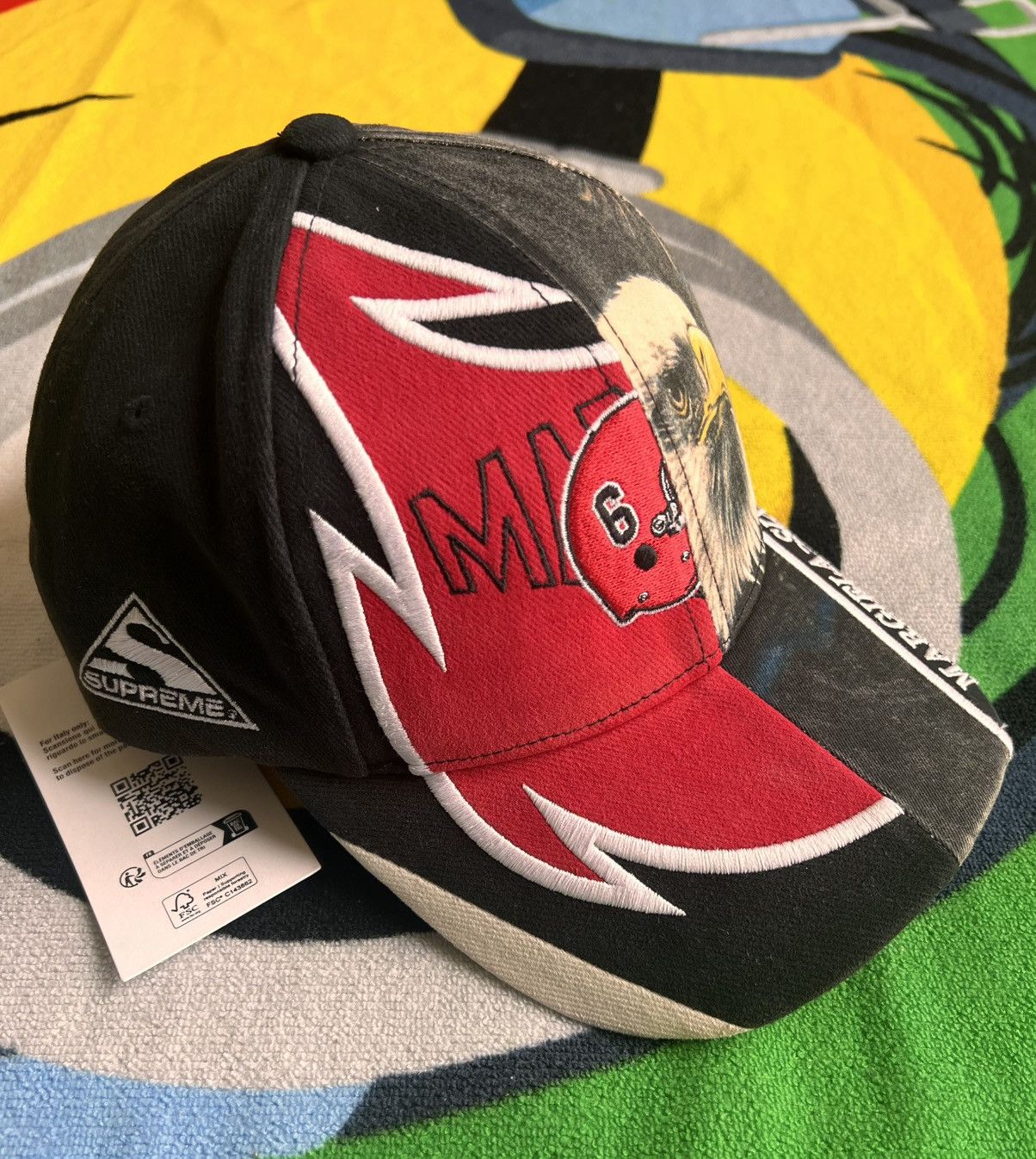 Maison Margiela × Supreme Supreme x MM6 Maison Margiela Split 6-Panel Cap Black 2026 Size ONE SIZE - 4 Thumbnail
