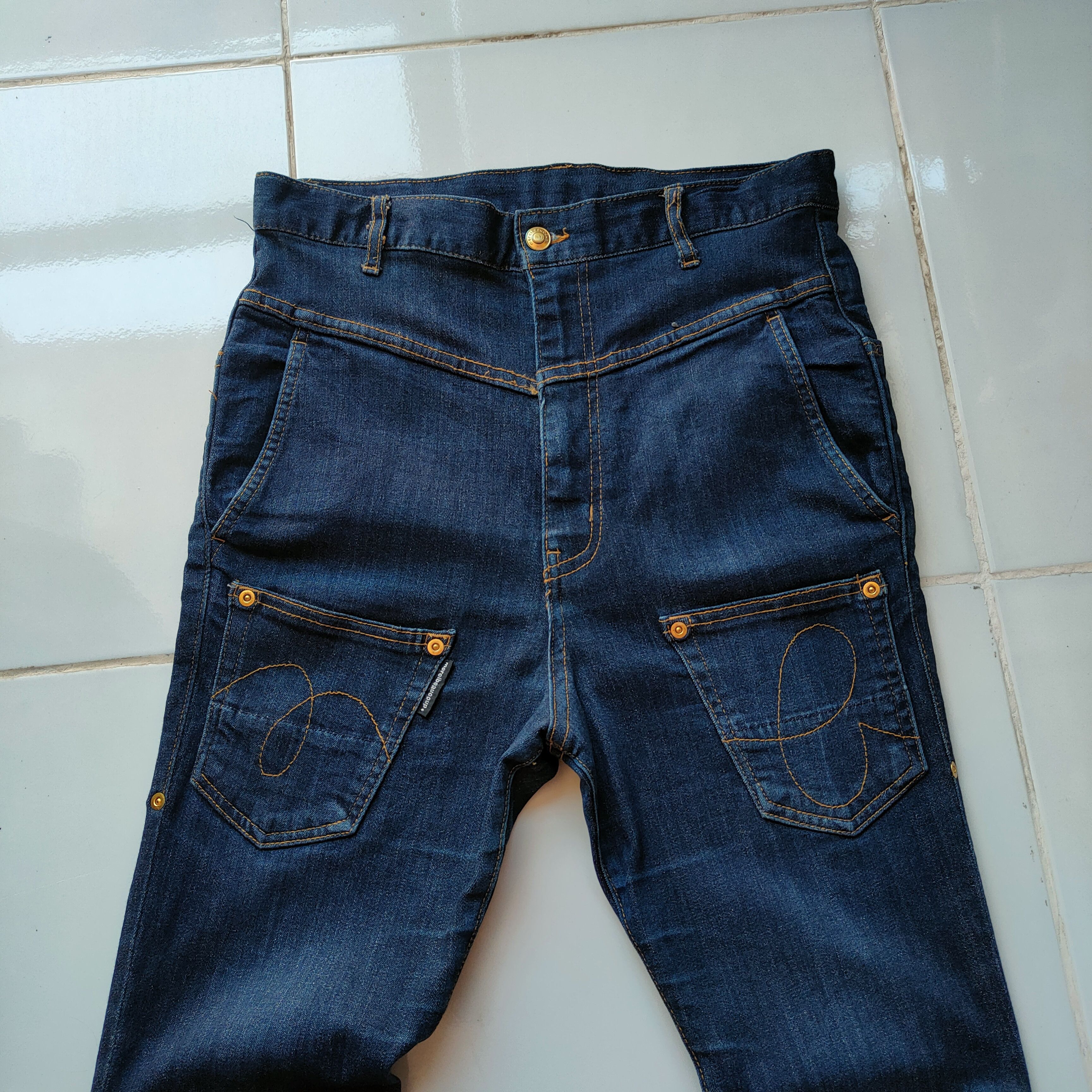 mercibeaucoup ISSEY MIYAKE DENIM SKINNY BUSH PANTS Size US 30 / EU 46 - 2 Thumbnail