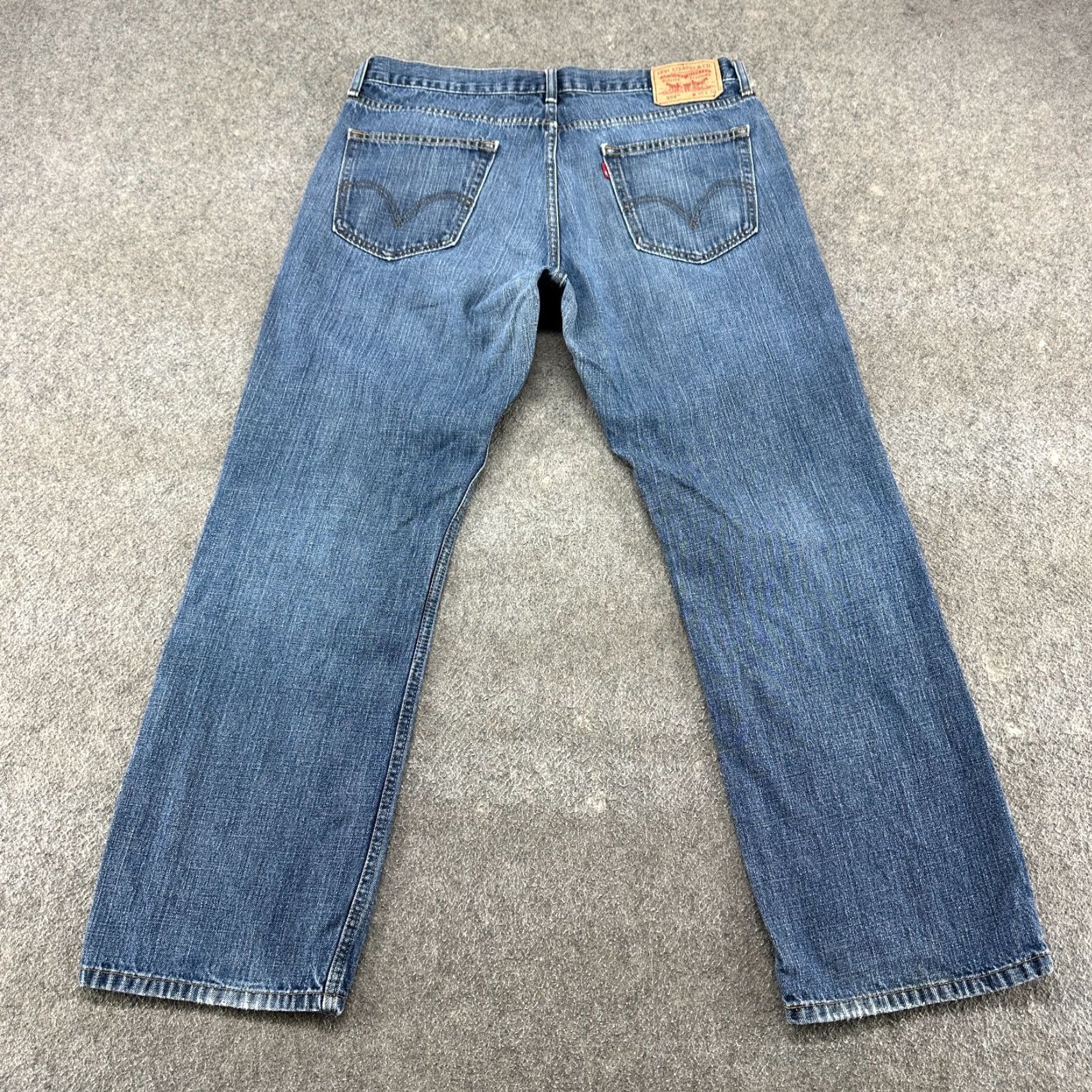 Levi's Levi's 559 Jeans Men 36x30 Blue Straight Relaxed Fit Medium Wash Denim Cotton 559 Modern Distressed Straight Leg Jeans Mens Size US 36 / EU 52 - 7 Thumbnail
