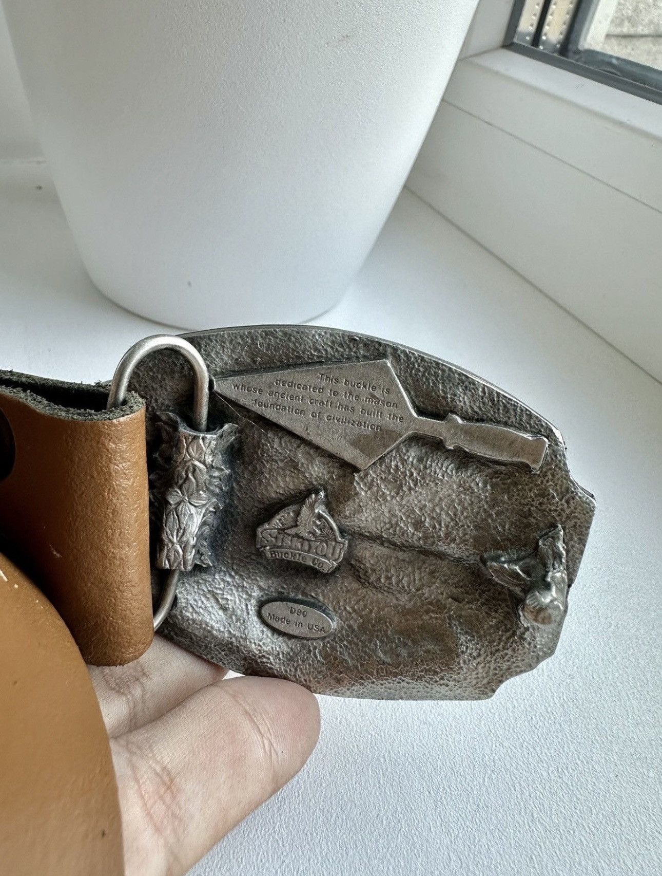 Vintage Vintage Mason Belt Made in USA Leather Size ONE SIZE - 6 Thumbnail