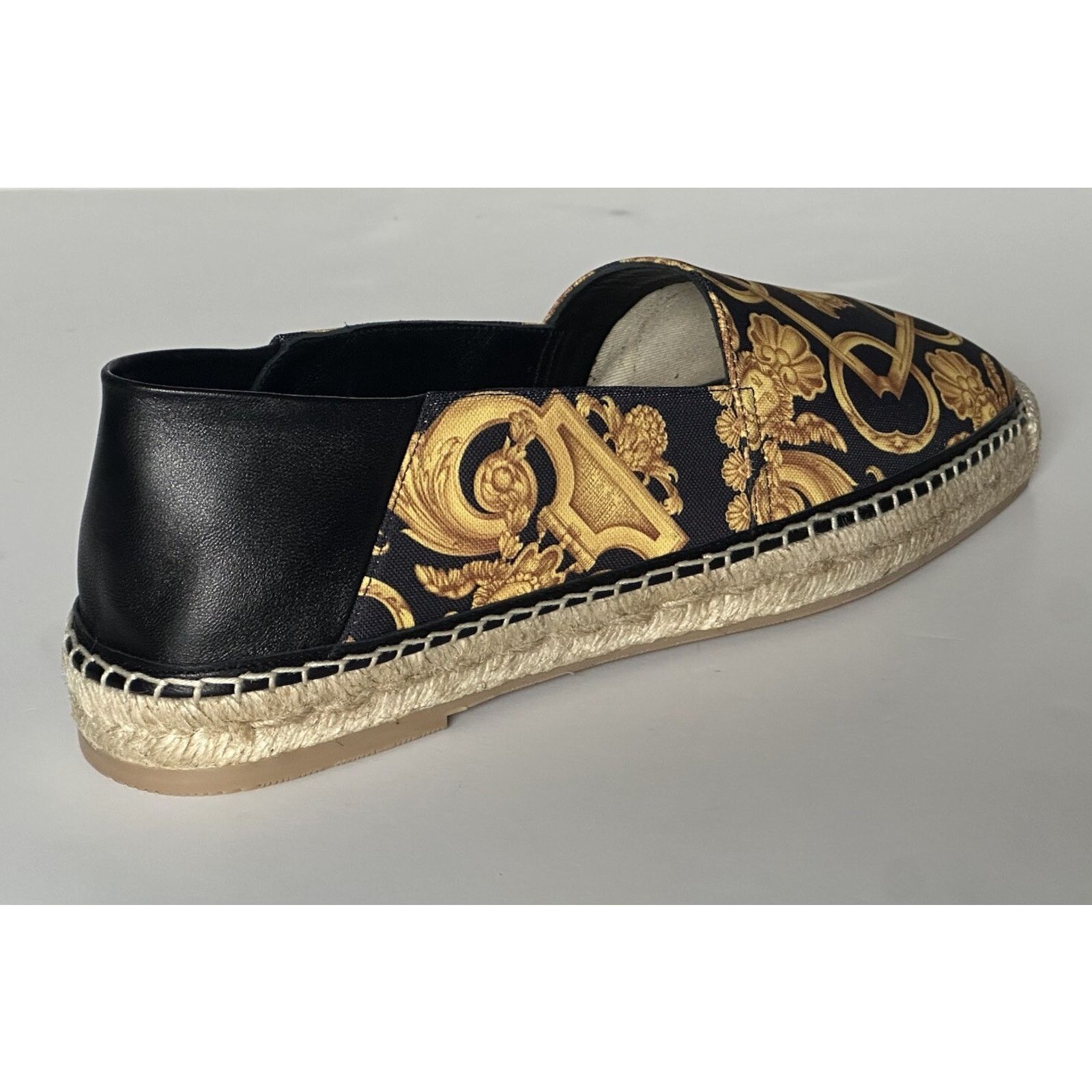 Versace VERSACE Barocco Gold/Black Canvas Espadrilles 11 1014774 Size US 11 / EU 44 - 5 Thumbnail