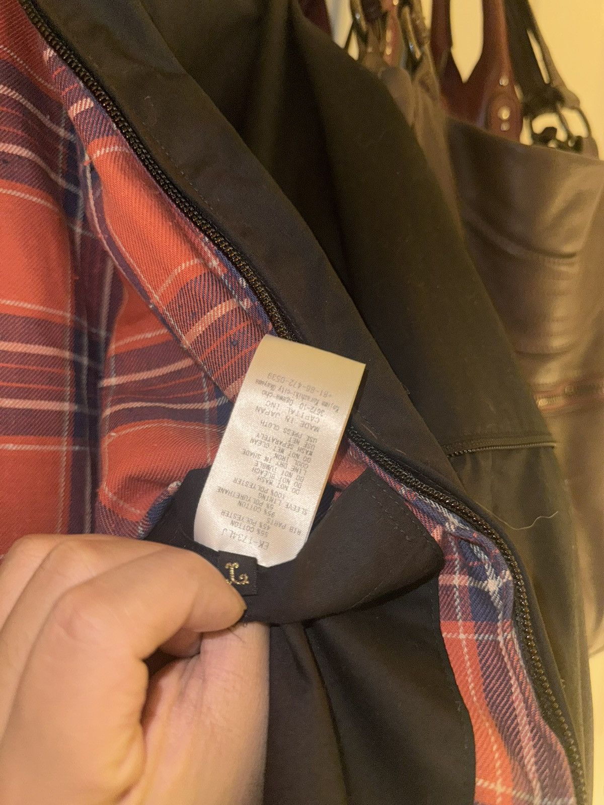 Kapital Kapital Sham Bomber Jacket Black Cotton Twill Plaid Zip Size US M / EU 48-50 / 2 - 7 Thumbnail