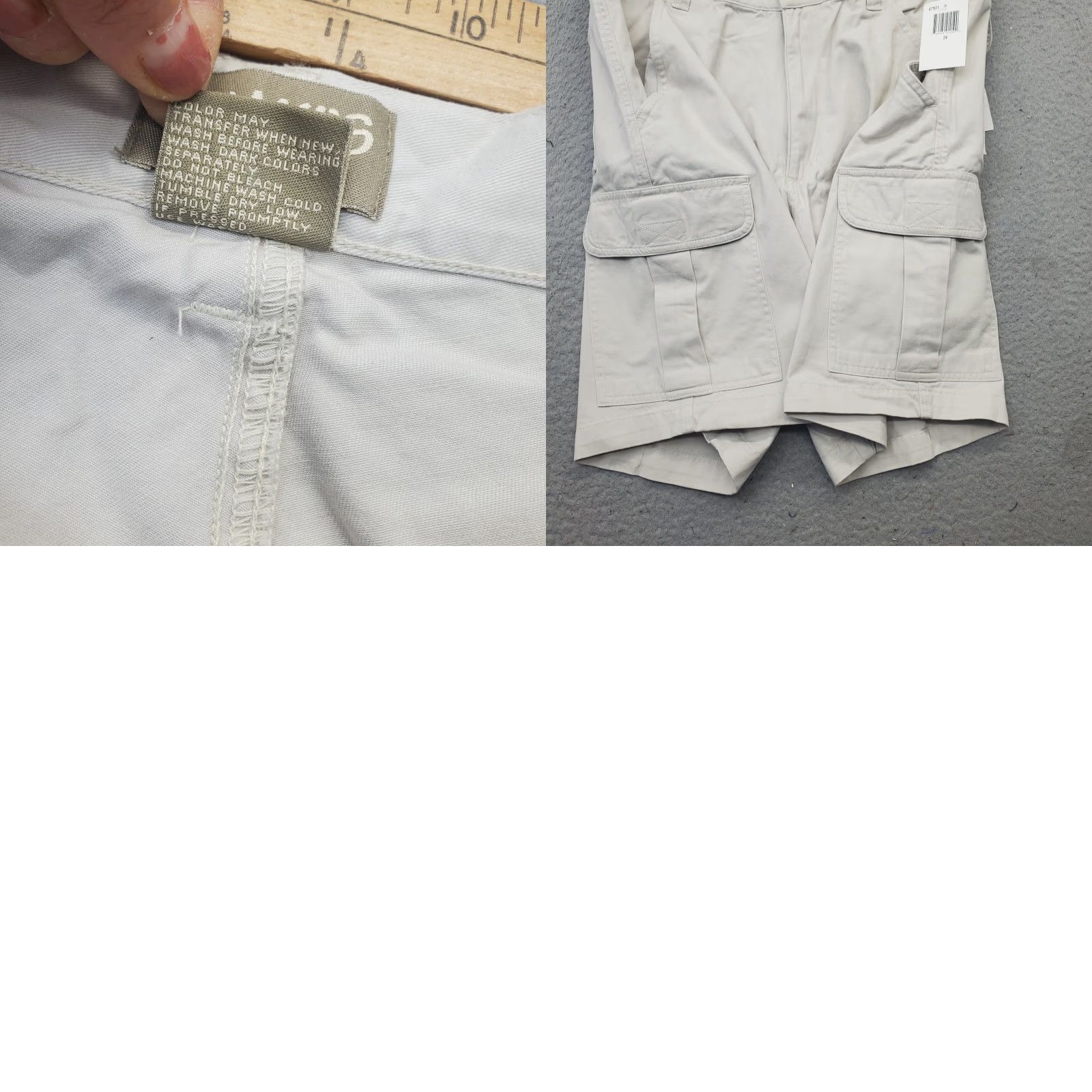 Arrow Arrow Khakis Mens 34W Tan Classic Fit Casual Cargo Pocket Shorts Mens 34 Tan Cargo Pocket 8.75 Inseam 100% Cotton Size US 34 / EU 50 - 8 Thumbnail