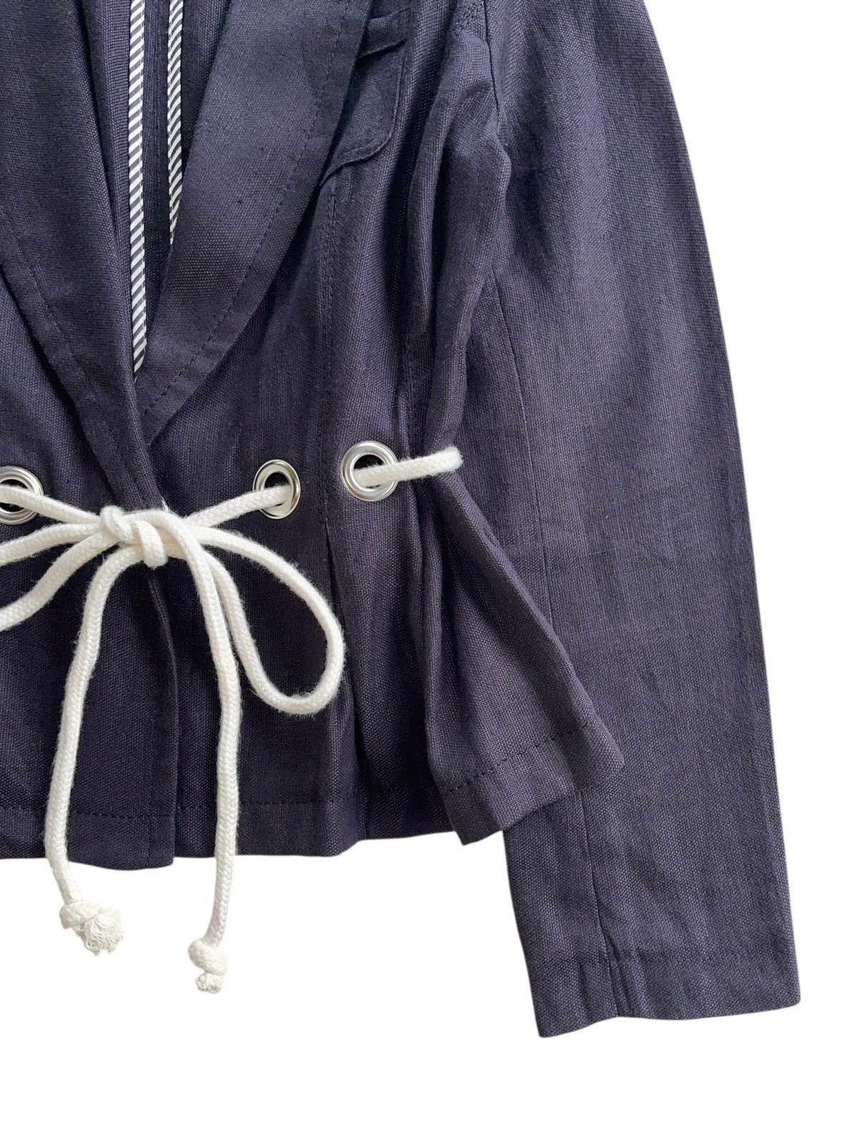 Sonia Rykiel Sonia Rykiel Rope Tie Jacket Navy Blue Size S / US 4 / IT 40 - 5 Thumbnail