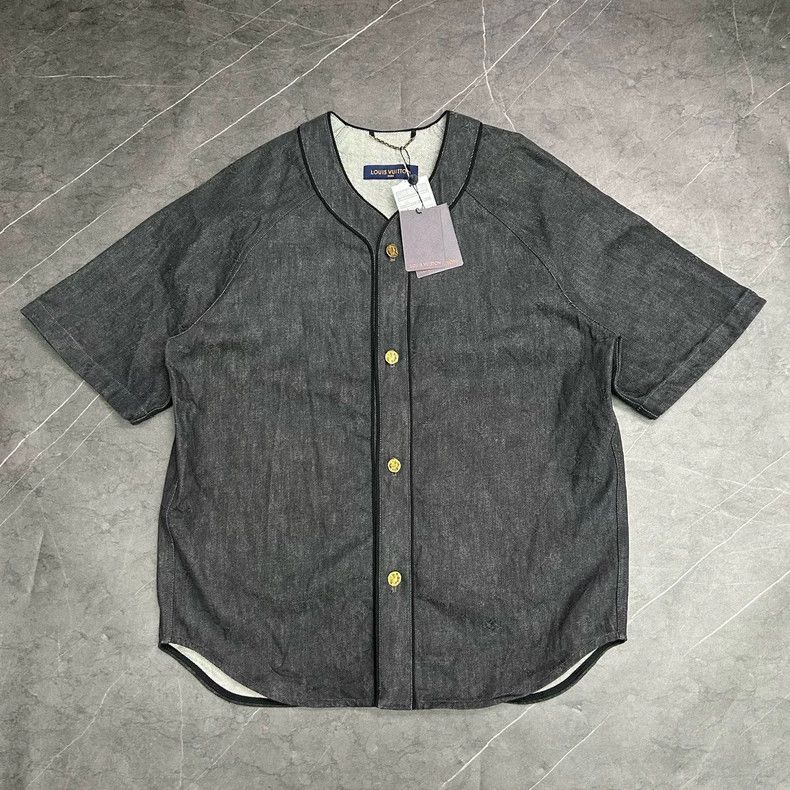 Louis Vuitton louis vuitton denim short sleeve cardigan-dmc Size US XL / EU 56 / 4 - 1 Thumbnail