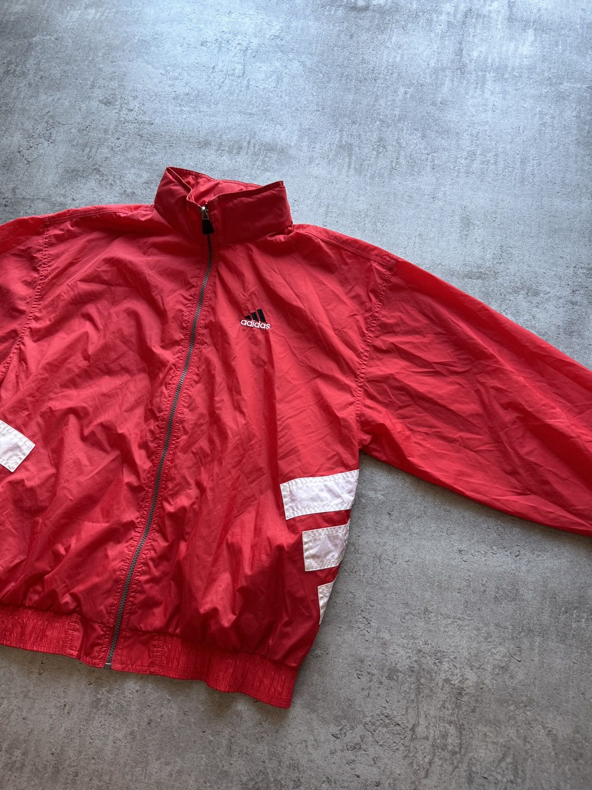 Adidas × Vintage Adidas 90s vintage light jacket boxy logo 3 stripes rap y2k Size US L / EU 52-54 / 3 - 5 Thumbnail
