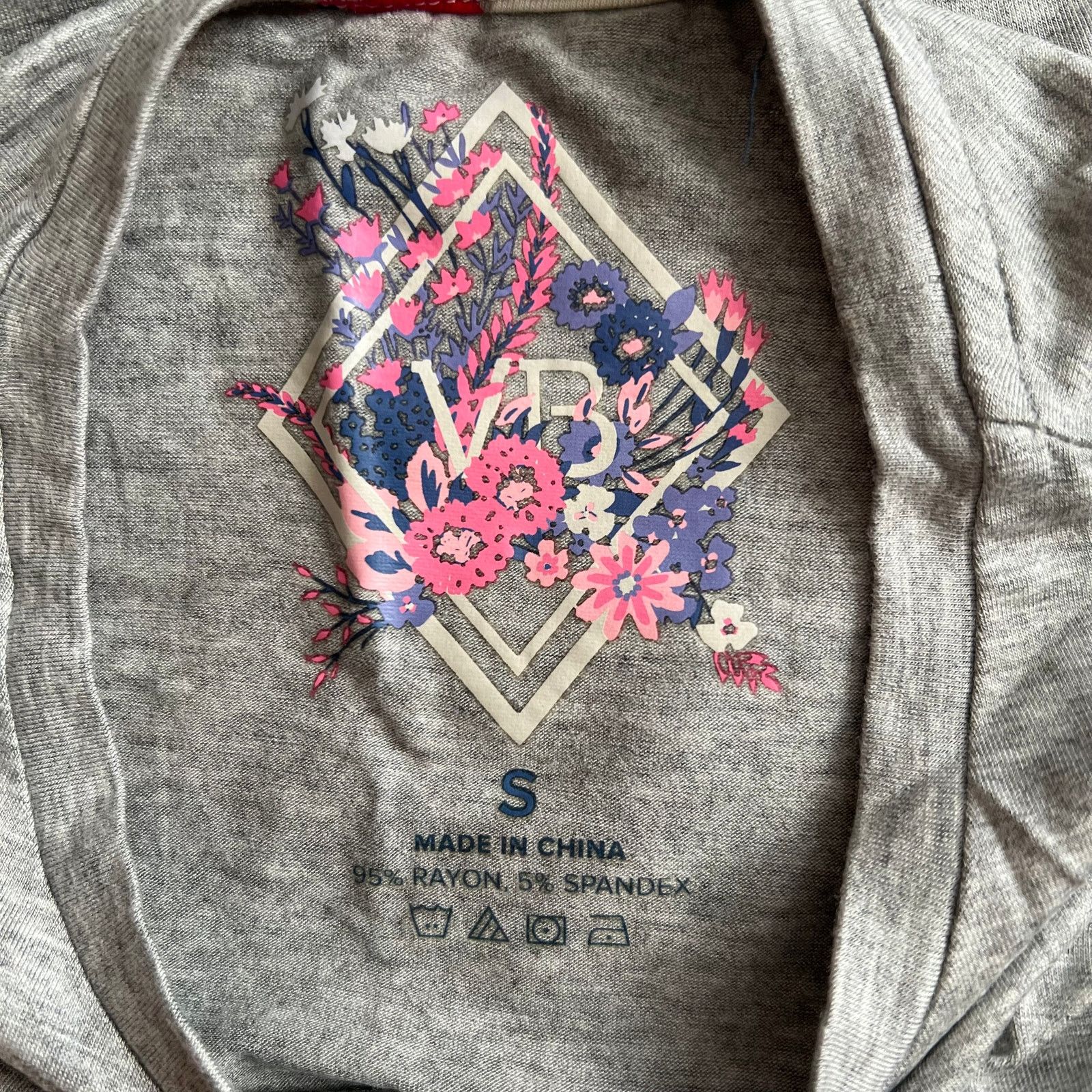 Vera Bradley VERA BRADLEY Gray Heather Cadence Essential Tee w/ Tags, S Size S / US 4 / IT 40 - 6 Thumbnail