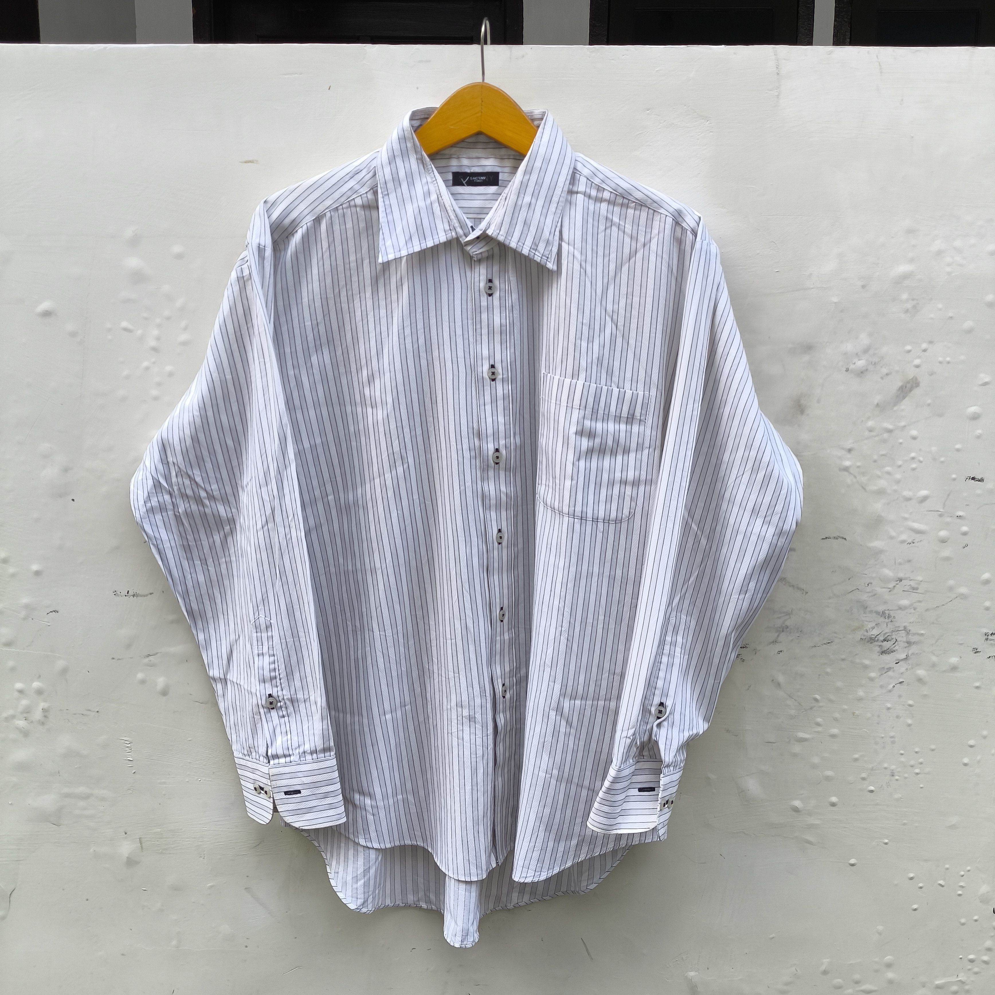 Yohji Yamamoto Yohji Yamamoto y'saccs sacsny striped shirt button up Size US XL / EU 56 / 4 - 2 Thumbnail