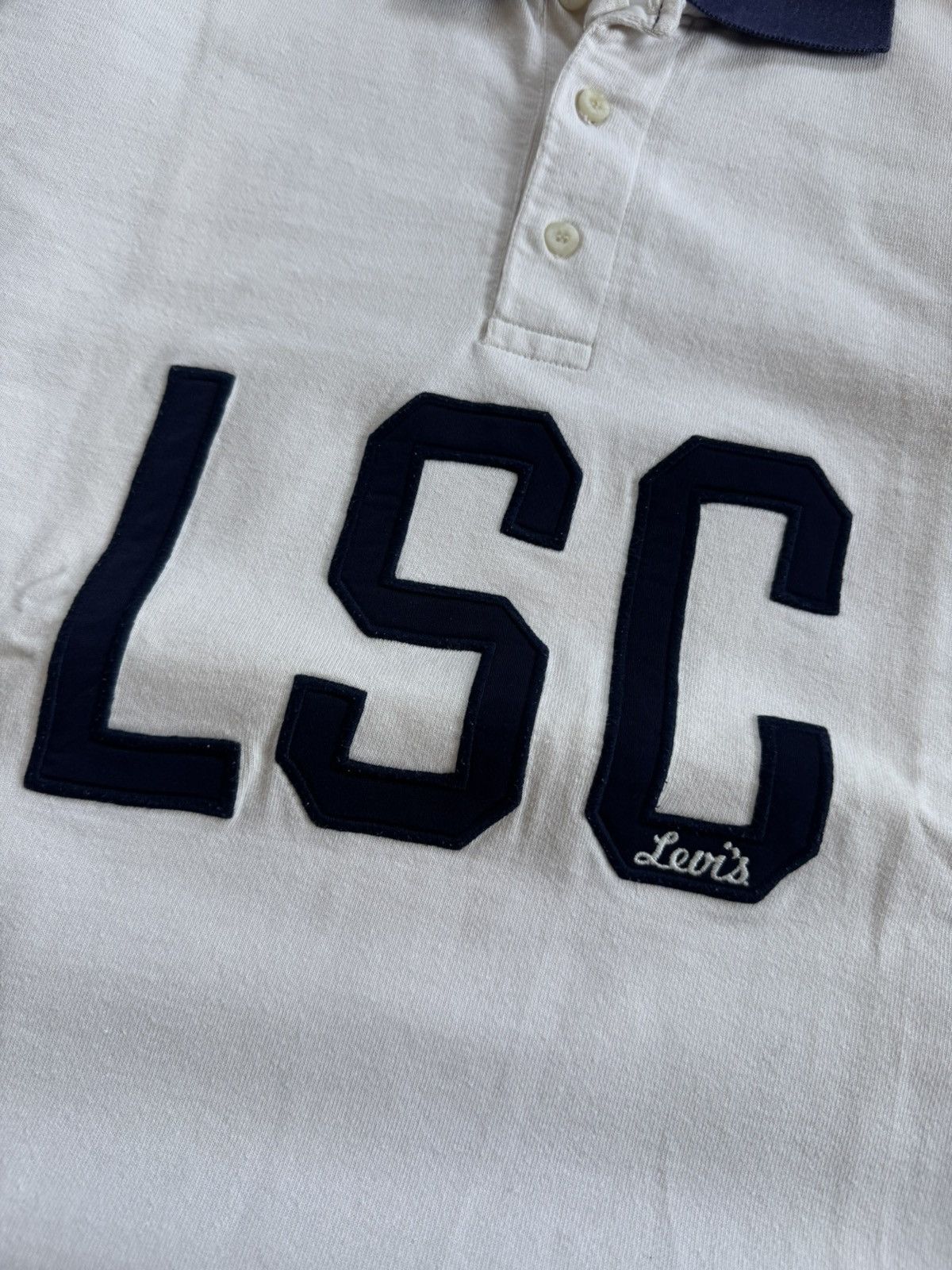 Levi's Levi’s L/size big logo rugby long sleeve sweatshirts 90s USA Size US L / EU 52-54 / 3 - 8 Thumbnail
