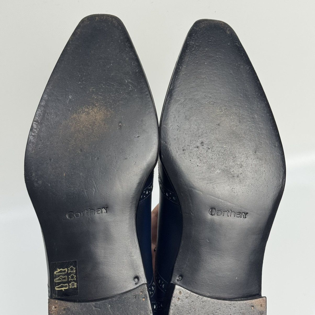 Corthay Corthay Bespoke Wingtip Oxford Navy Blue PatinaLeather Shoes Size US 10 / EU 43 - 18 Thumbnail