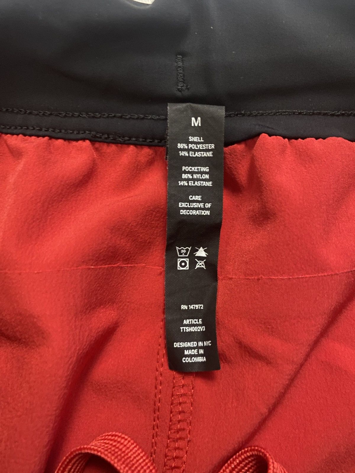Ten Thousand Ten Thousand Red/Black Techno The Interval unLined Short Med Size US 34 / EU 50 - 8 Thumbnail