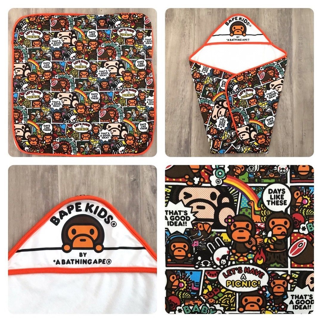 BAPE Comic Milo Baby Swaddle blanket a bathing ape