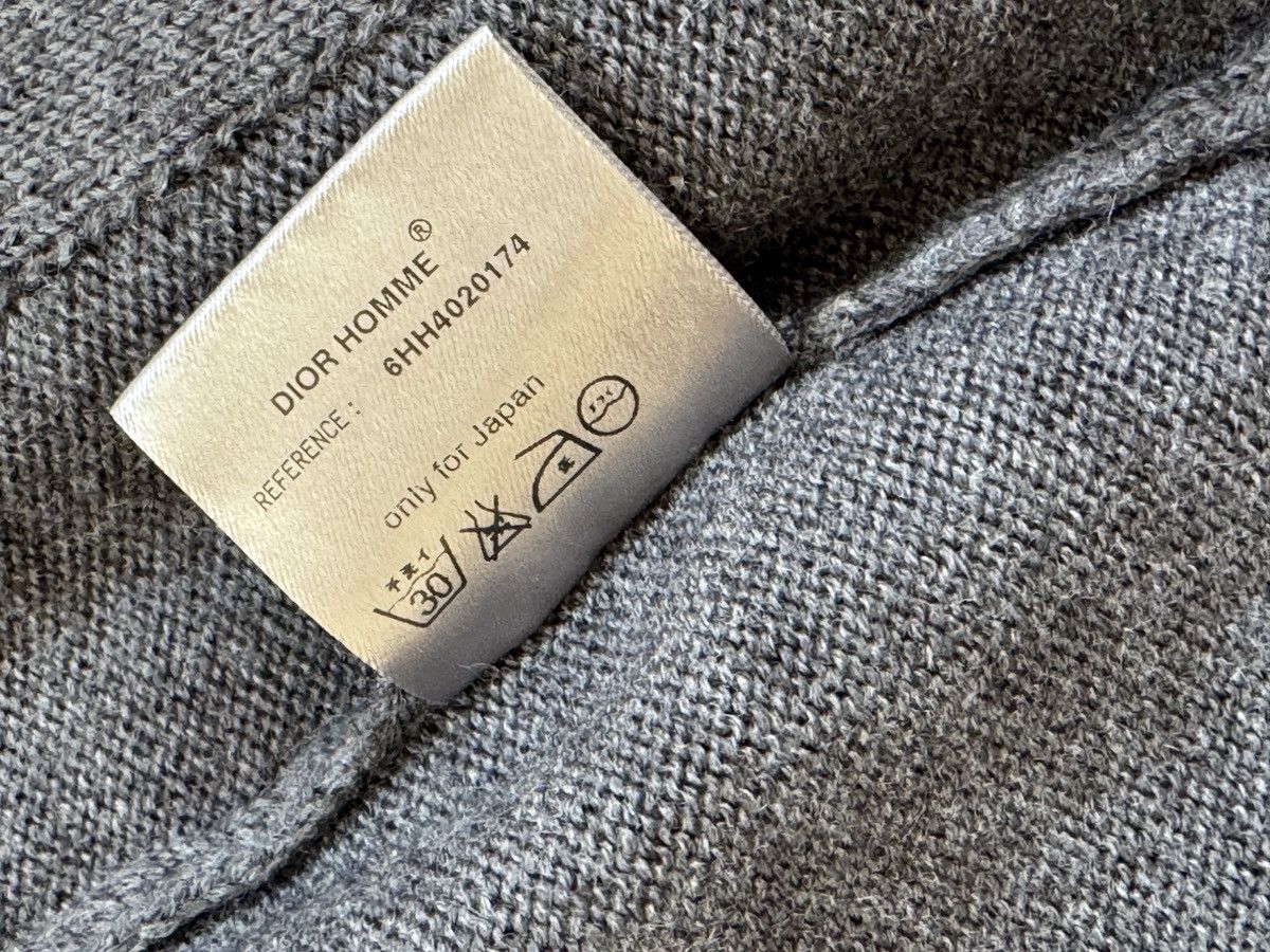 Dior × Hedi Slimane Dior Homme 2004 Black/Grey Cardigan | Grailed