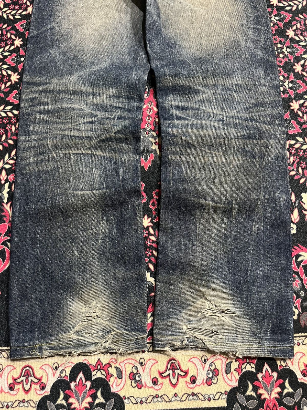 Affliction Japanese Be Ambition White Cross “Ambition” Slogan Jeans Size US 30 / EU 46 - 13 Thumbnail