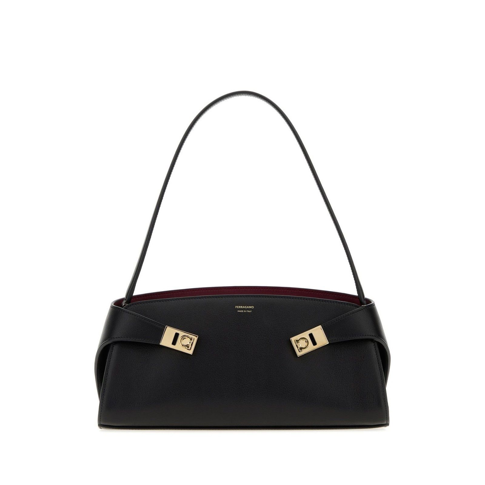 Salvatore Ferragamo FERRAGAMO Hug Black Shoulder Bag New Size ONE SIZE - 1 Thumbnail
