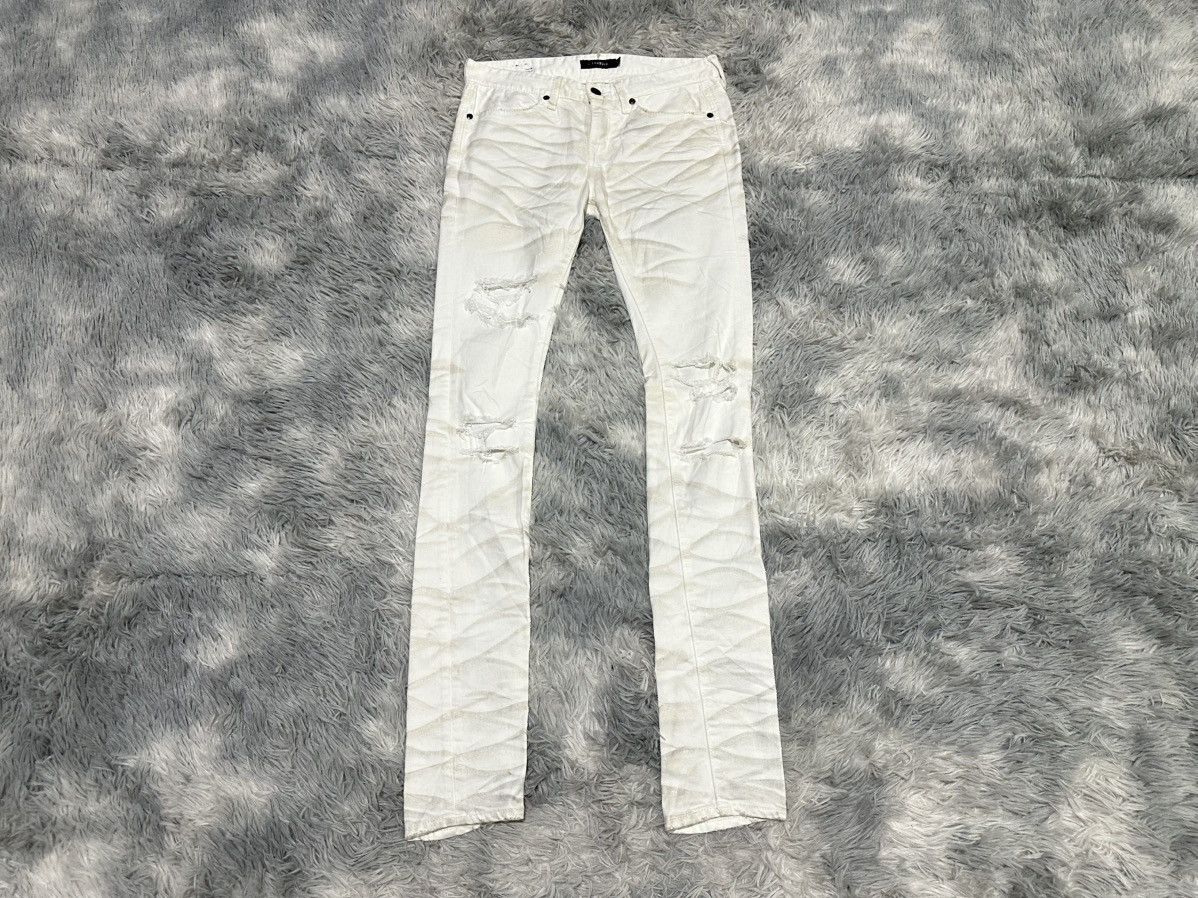 CIVARIZE 🔥Y2K Archived Civarize Clawmark Skinny White Denim Size US 30 / EU 46 - 1 Thumbnail