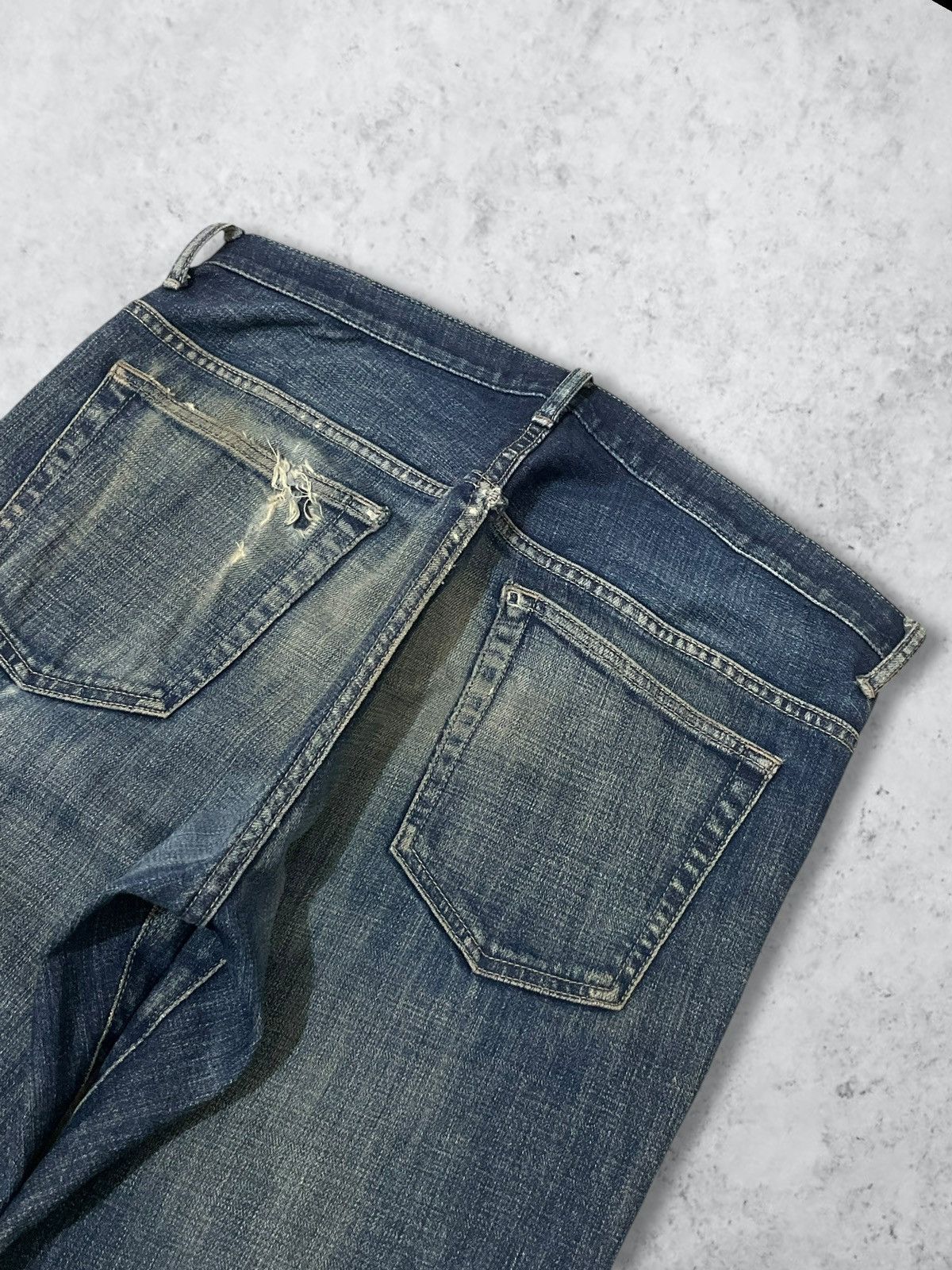 Number (N)ine Vintage Nano Universe Button Fly Blue Wash Loose Taper Jeans Size US 32 / EU 48 - 6 Thumbnail