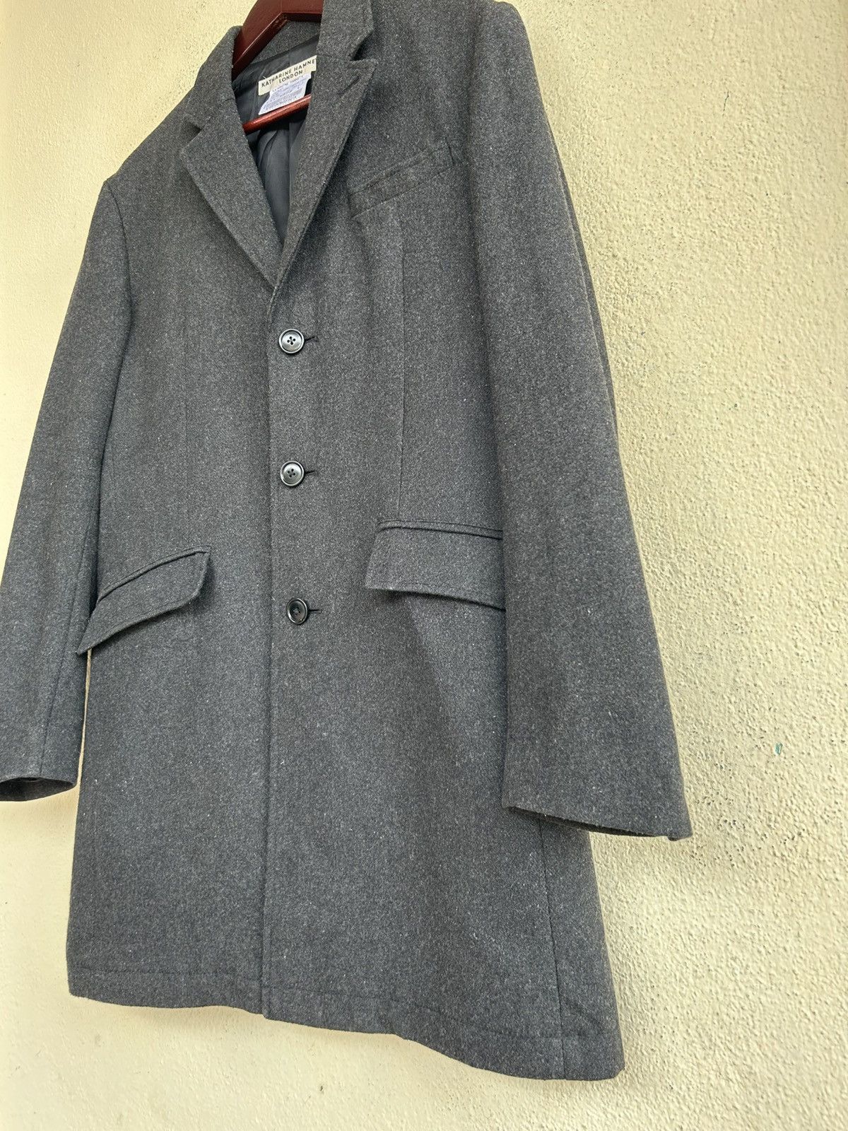 Katharine Hamnett London Katharine Hamnet London Wool Long Coat Size US L / EU 52-54 / 3 - 4 Thumbnail