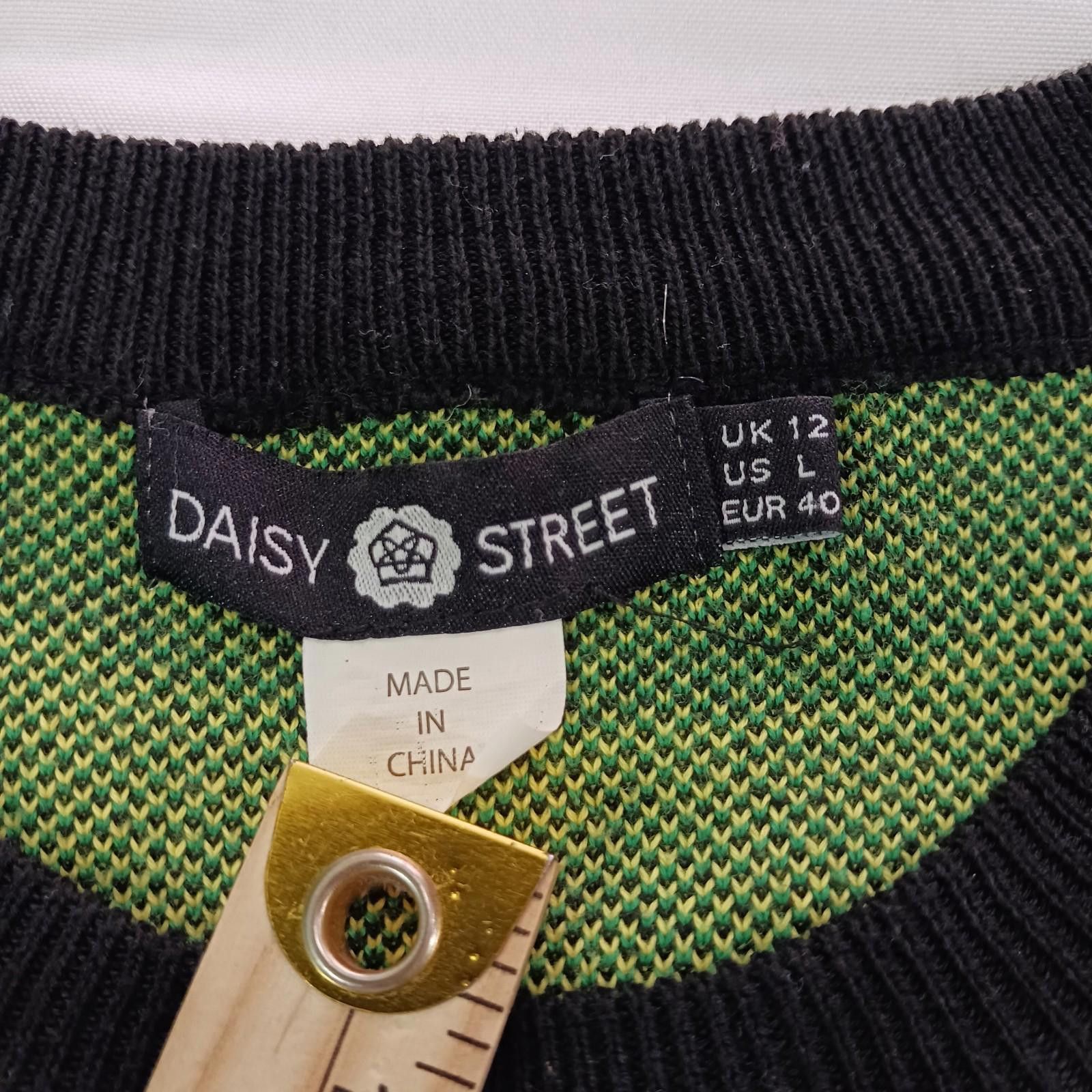 Designer Daisy Street Sweater Womens Black/Yellow Sunflower Sweater L Size L / US 10 / IT 46 - 3 Thumbnail