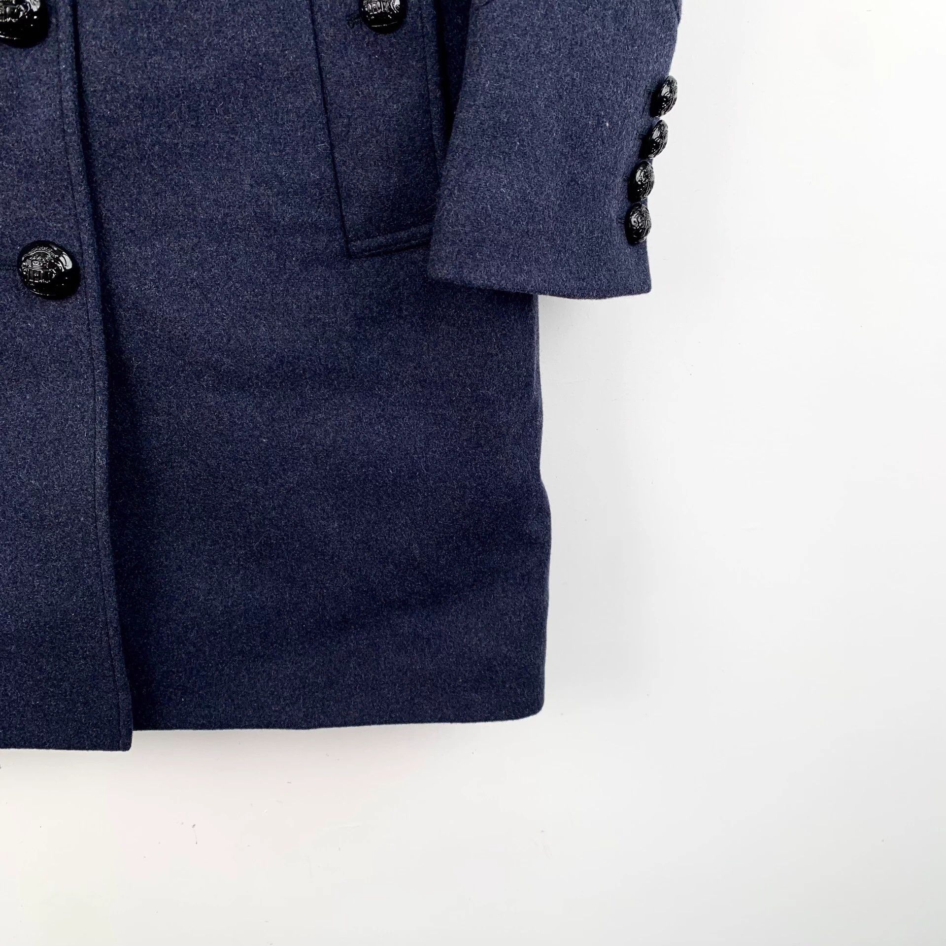 Burberry Burberry Blue Stand Collar Single-Breasted Coat 38 S 99% New Size XS / US 0-2 / IT 36-38 - 4 Thumbnail