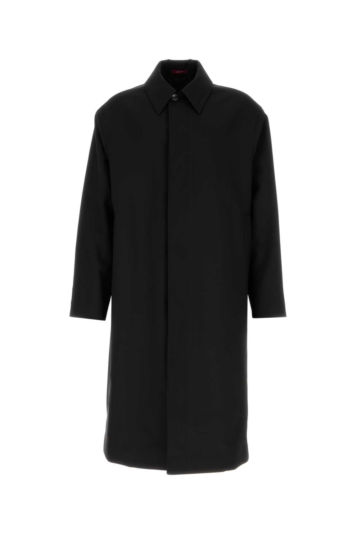 Gucci Black Wool Overcoat Size US XL / EU 56 / 4 - 1 Thumbnail
