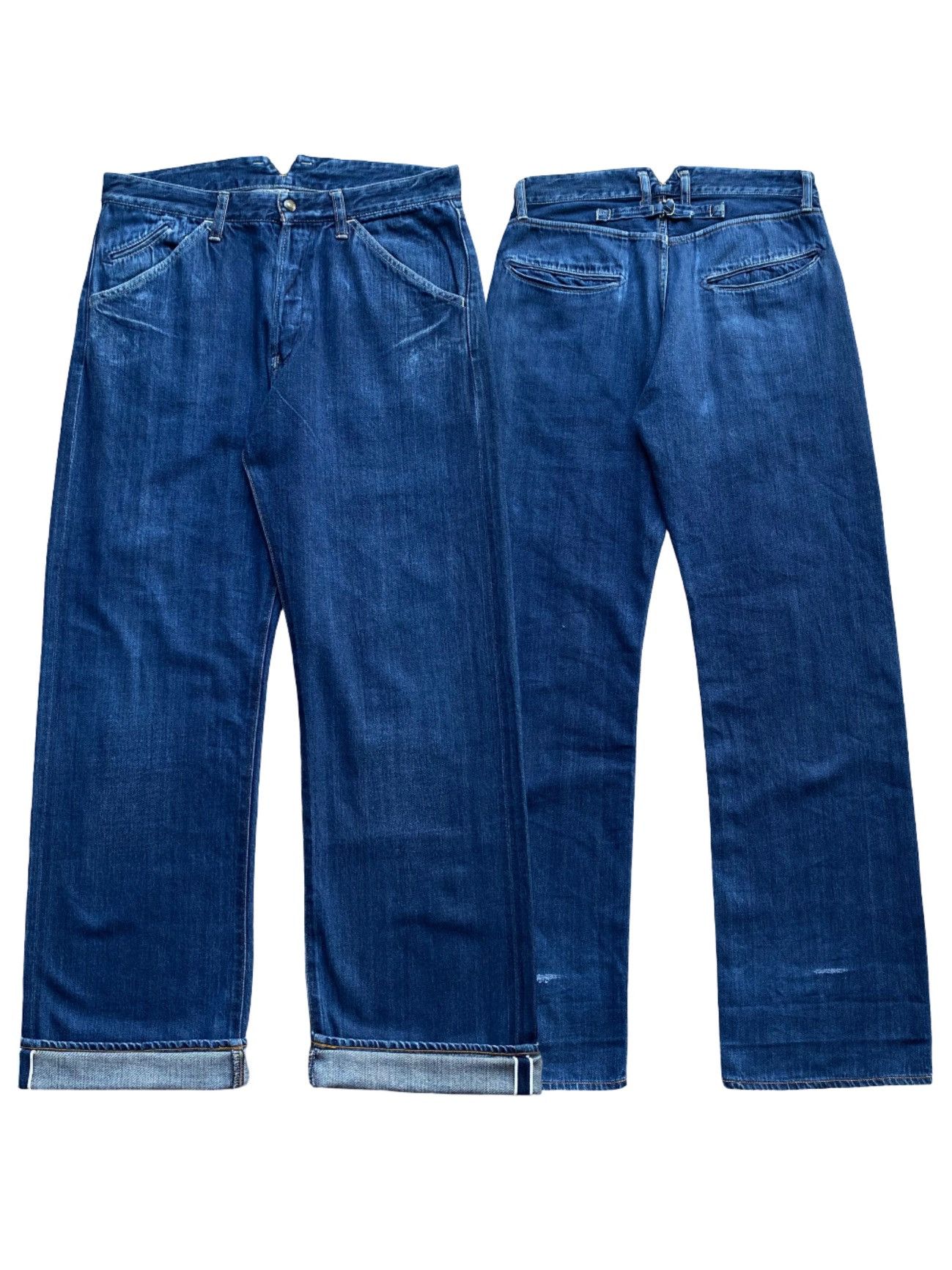 Polo Ralph Lauren × Vintage RARE VINTAGE POLO JEANS WITH LEATHER