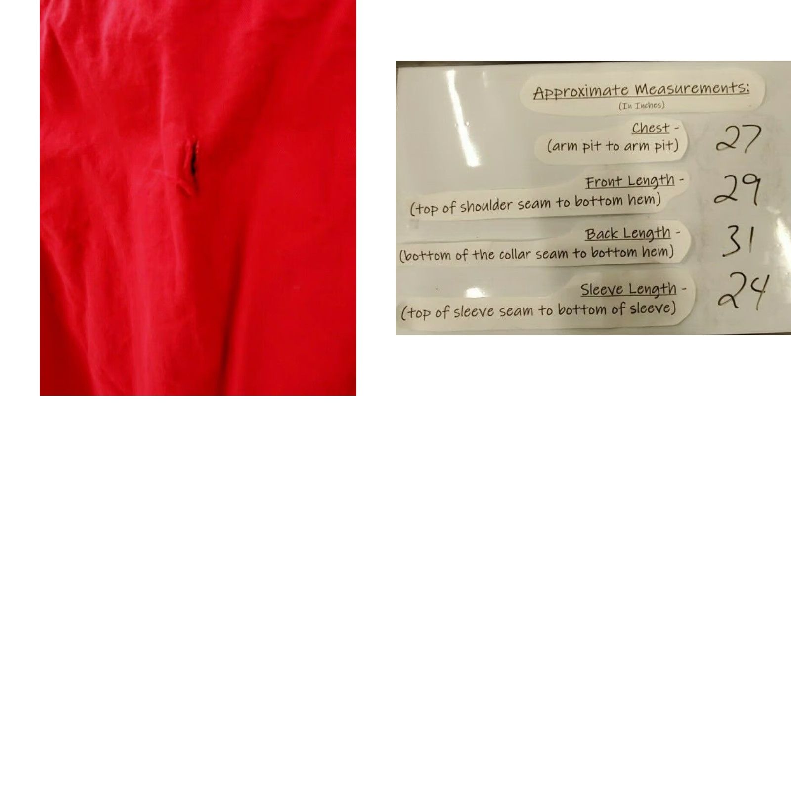 Wrangler WRANGLER Mens Size 18-36 X-Long Red Button Up Western Long Sleeve Shirt Size US XXL / EU 58 / 5 - 8 Thumbnail