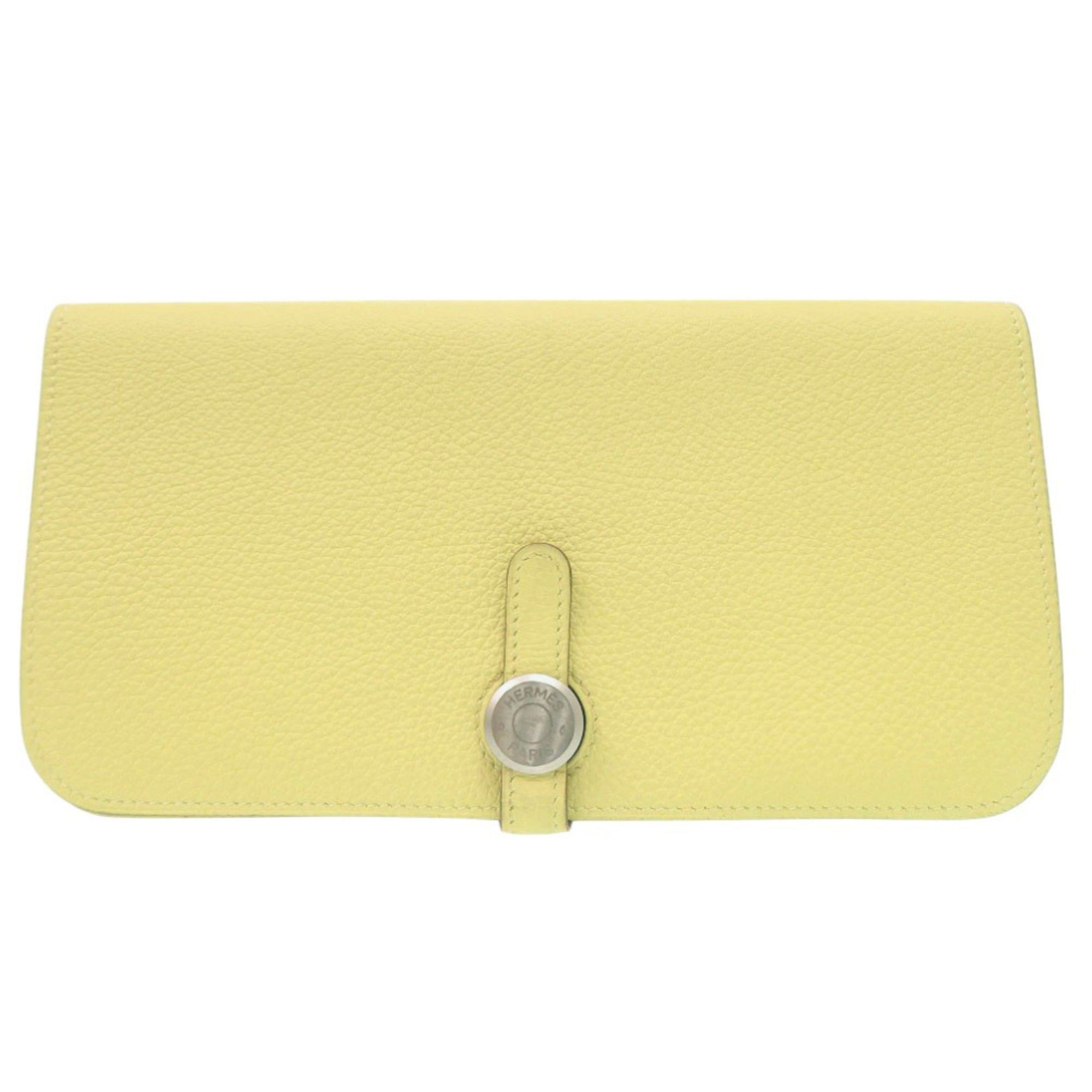 Hermes Hermes Excellent condition Hermès Dogon Long Wallet, Togo Jaune Poussin, T stamp, 1041 Size ONE SIZE - 1 Thumbnail