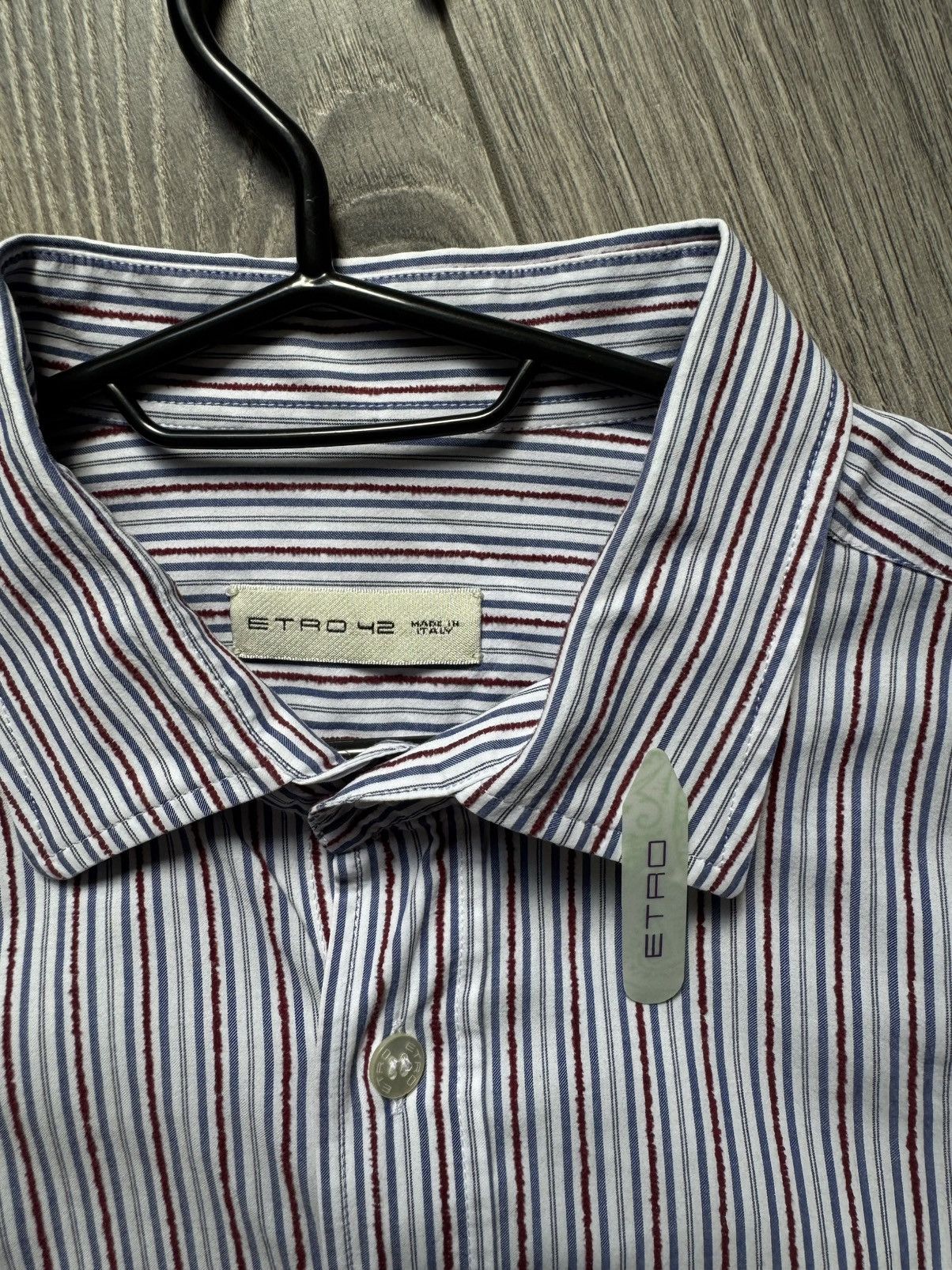 Designer Etro Formal designer striped button-up shirt Size US M / EU 48-50 / 2 - 8 Thumbnail