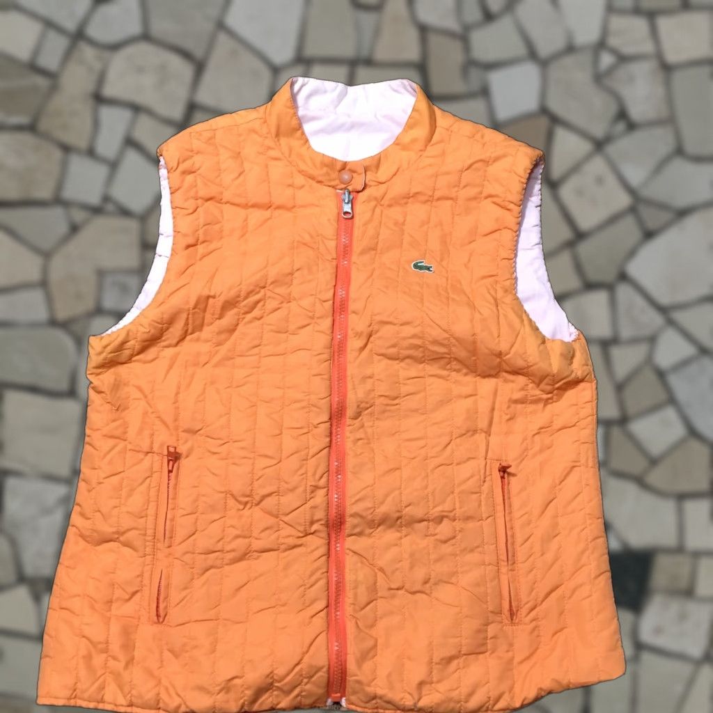 Lacoste Lacoste Sport Women's PEACH Zip Front Puffer Vest Size SMALL Size S / US 4 / IT 40 - 1 Thumbnail