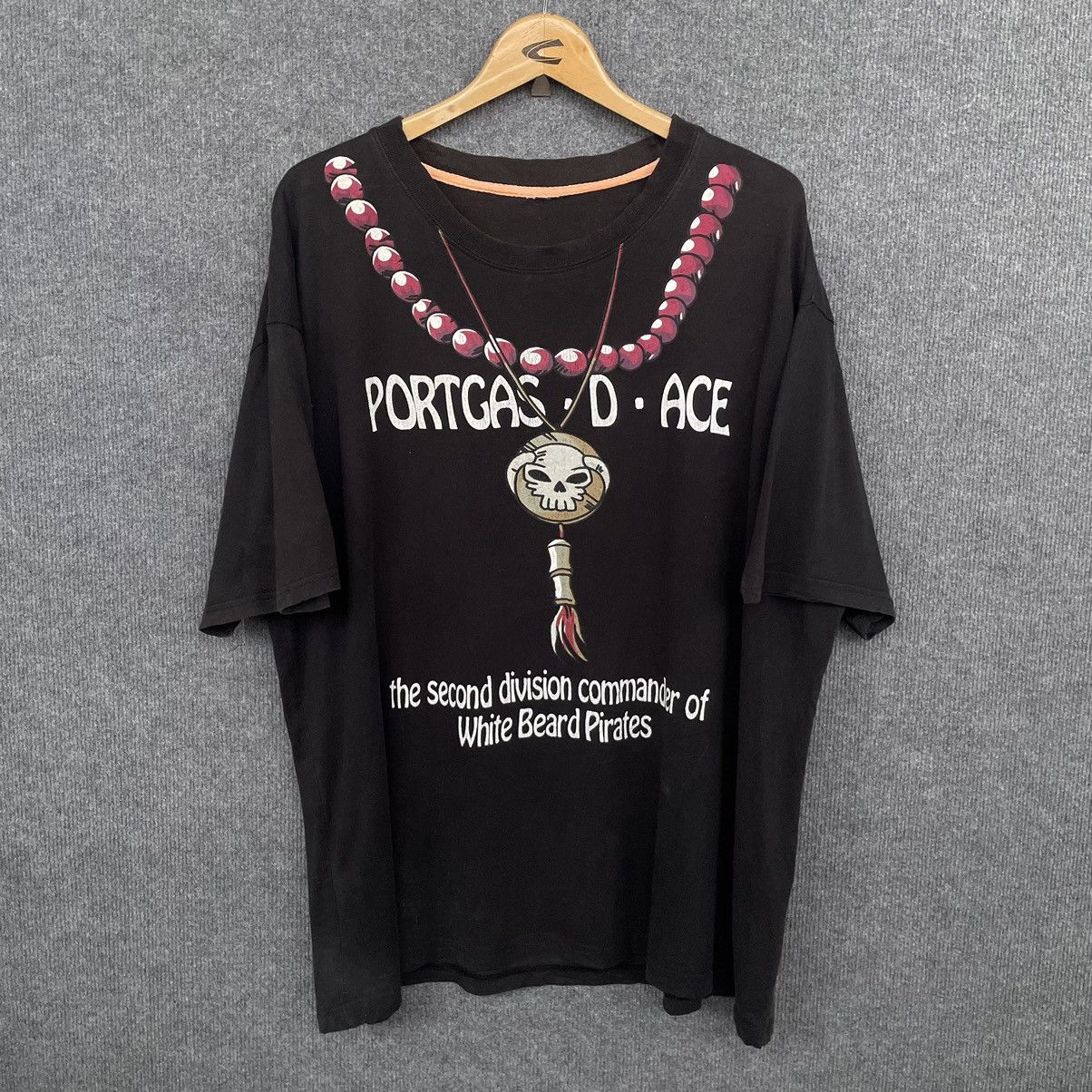Anime × One Piece × Vintage Vintage One Piece Portgas D Ace White Beard Pirates Anime Size US XXL / EU 58 / 5 - 1 Thumbnail