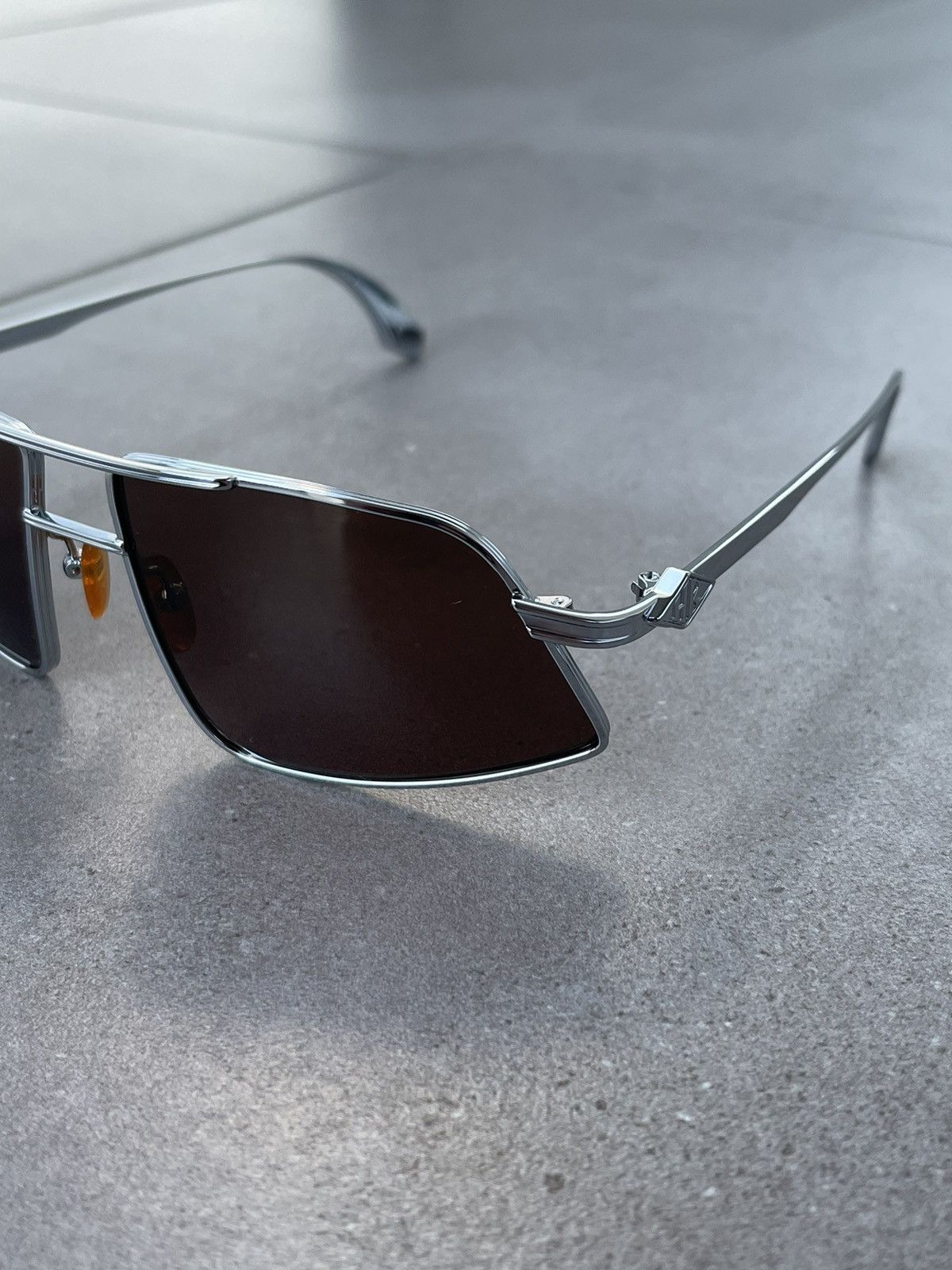 Han Kjobenhavn !DS! SS23 Han Kjobenhavn Demo High Silver Brown Sunglasses Size ONE SIZE - 8 Thumbnail