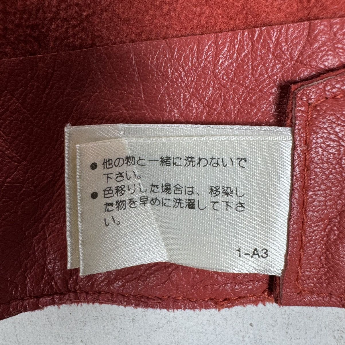 Hiroko Koshino Homme 🌟HIROKO KOSHINO TRUNK SHEEP SKIN RED LEATHER VEST Size M / US 6-8 / IT 42-44 - 11 Thumbnail